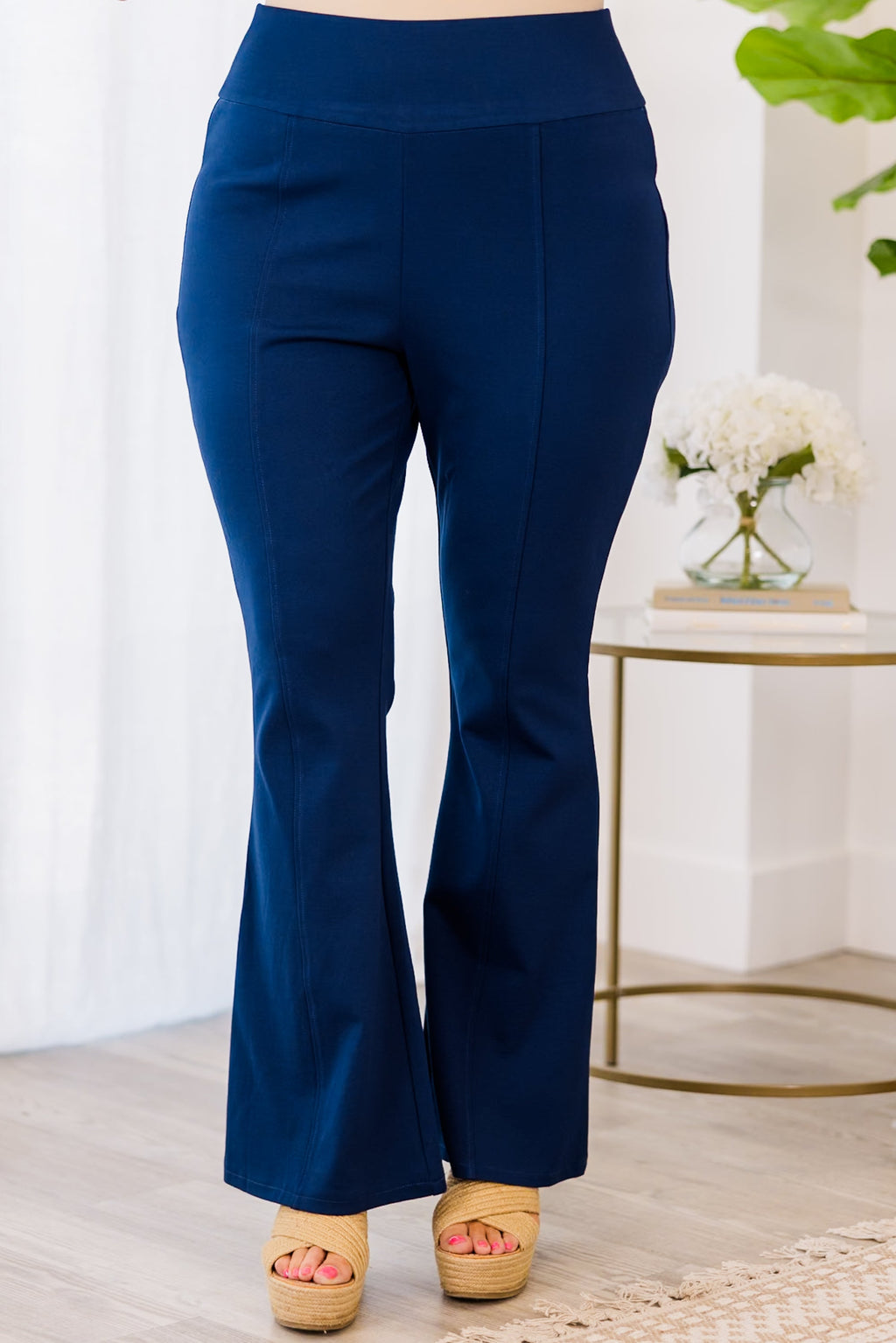 Deep Dive Flare Pants, Navy