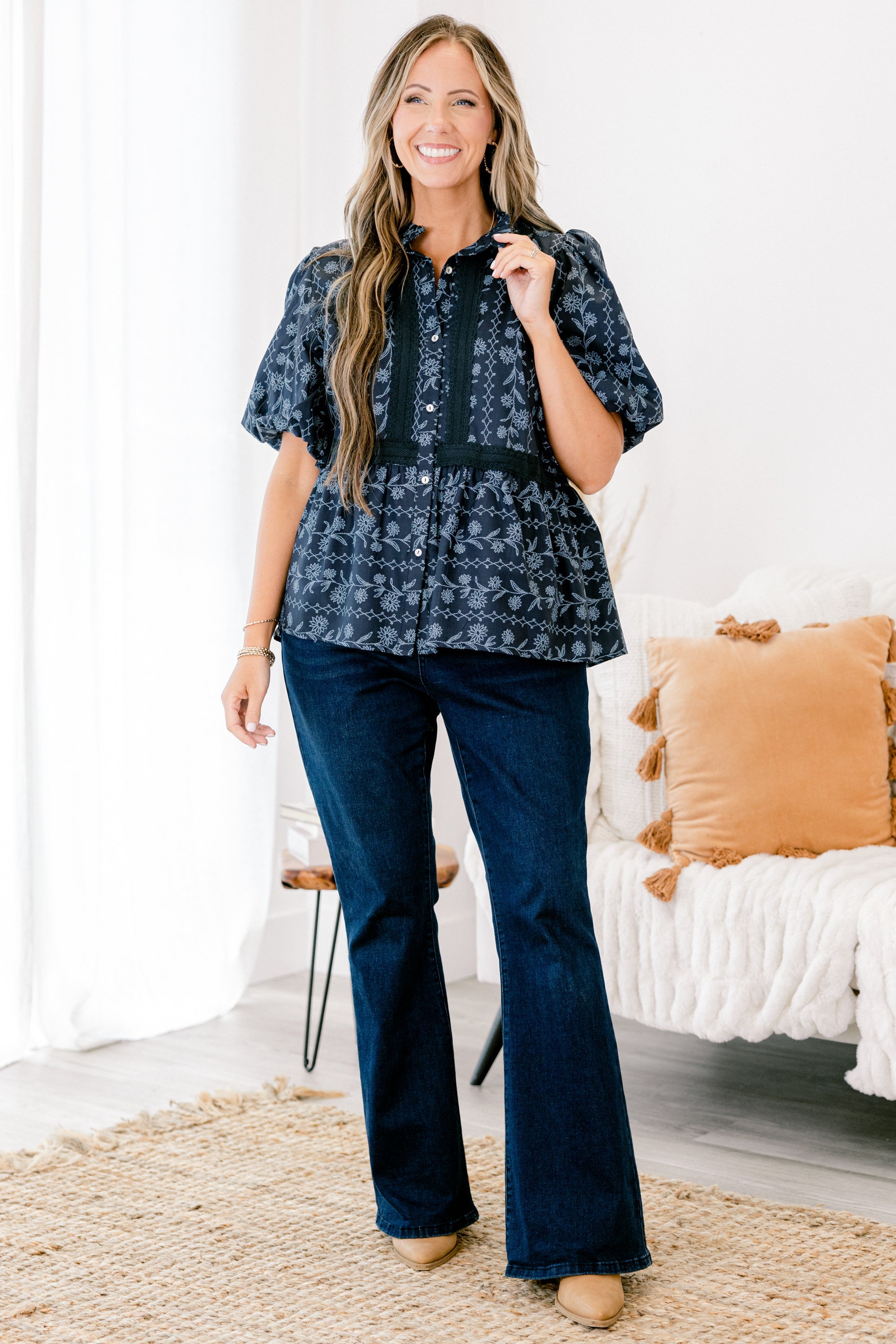 Delicate Love Top, Blue