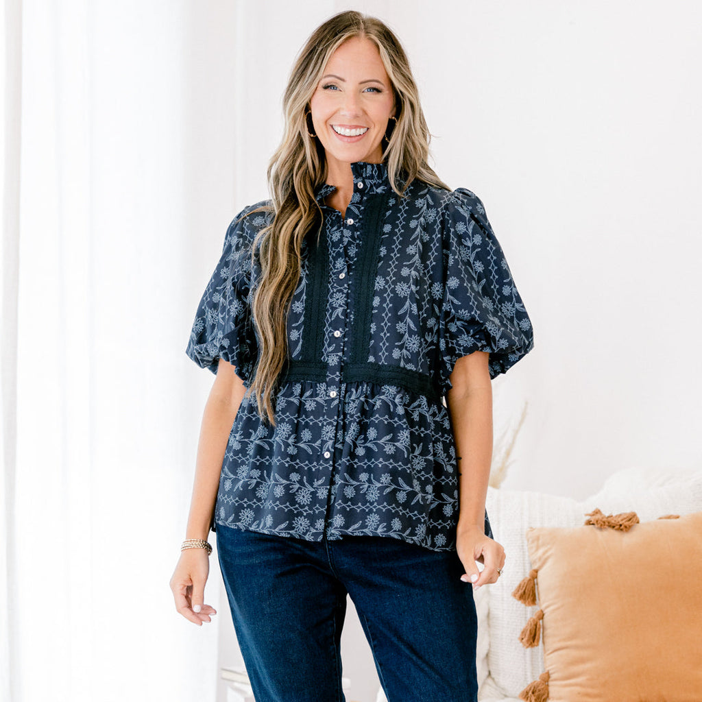 Delicate Love Top, Blue