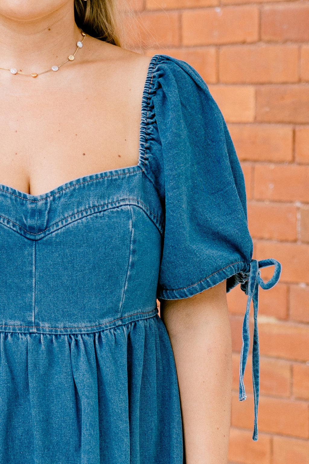 Denim Love Dress, Blue