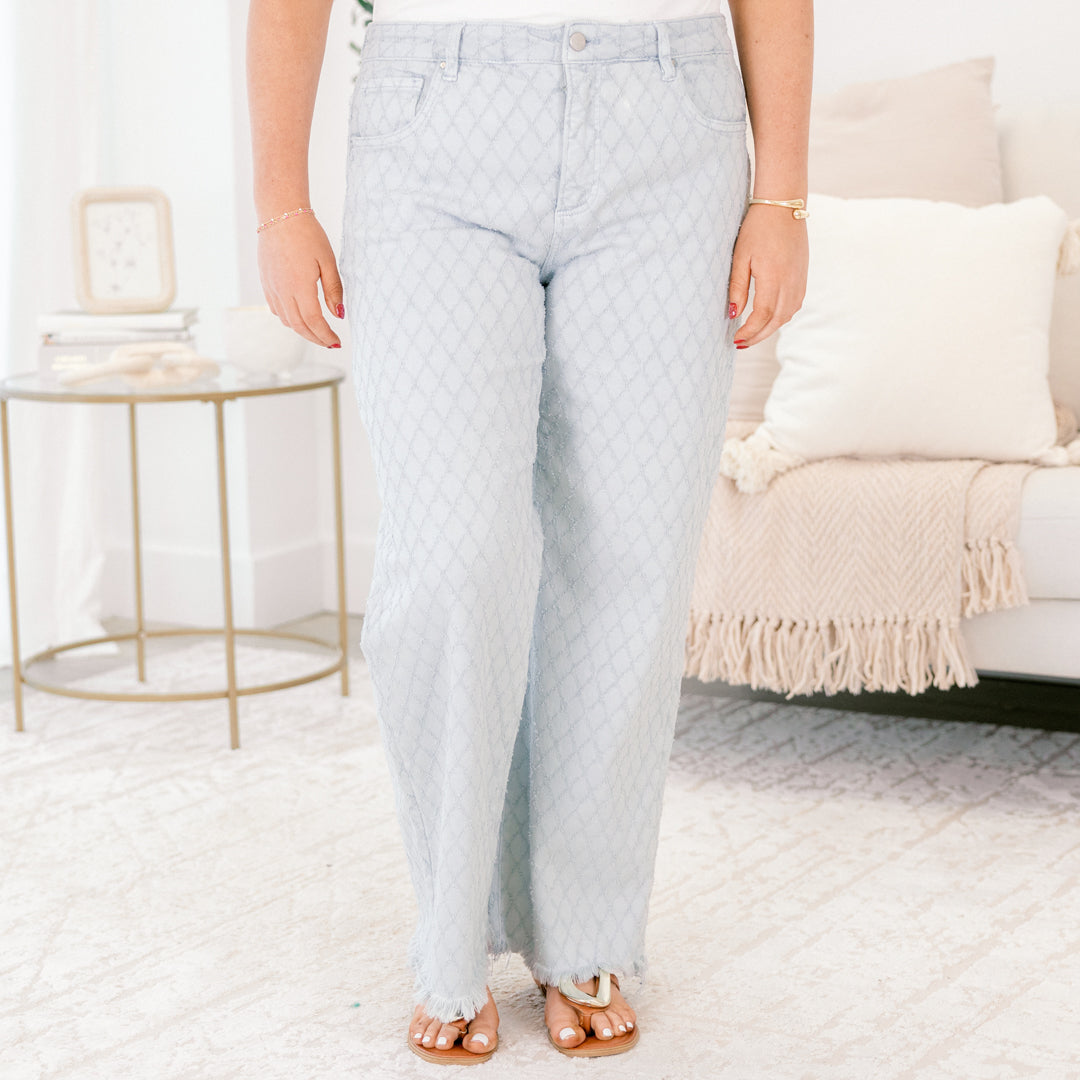 Diamond Of The Evening Jeans, Light Blue