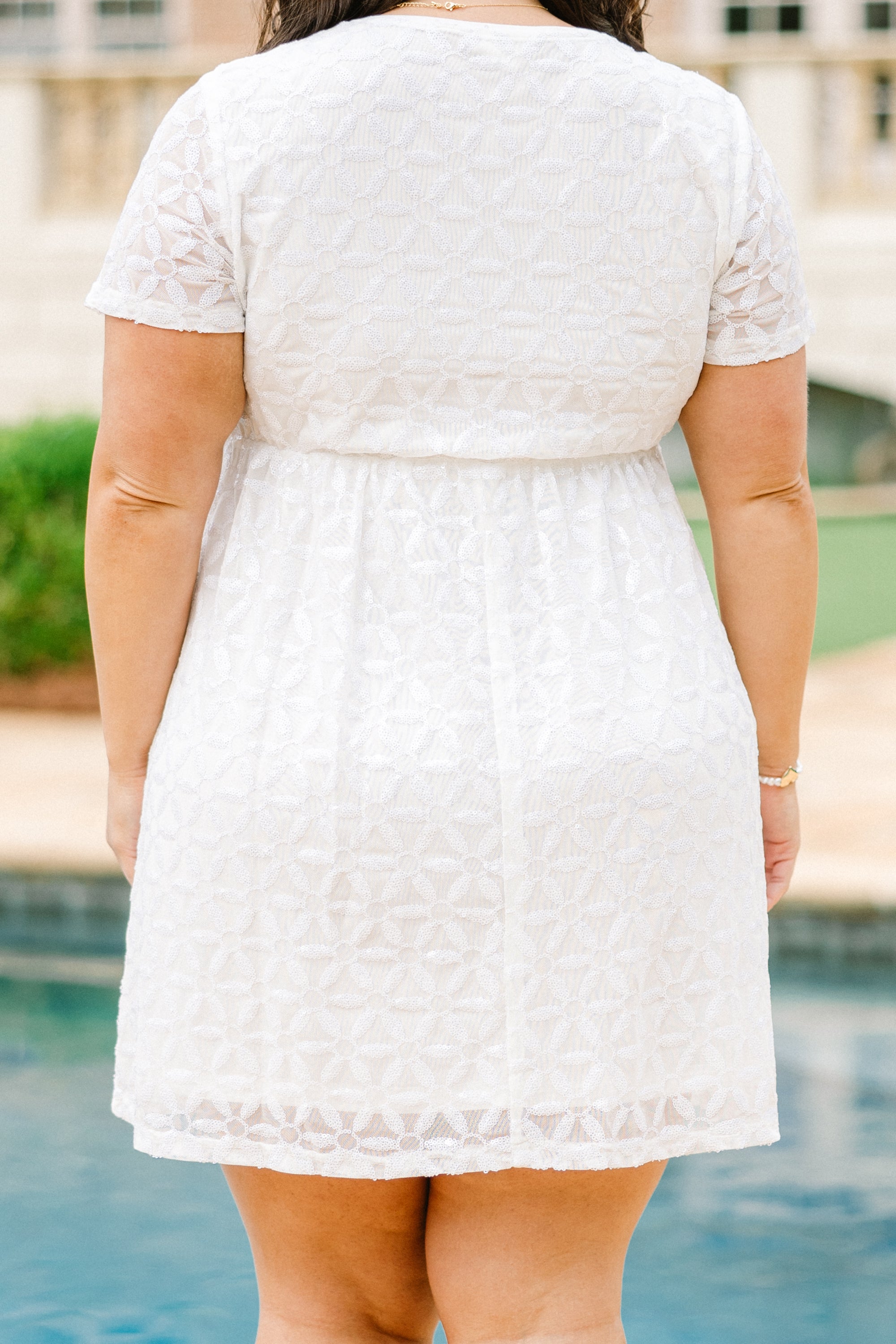 Diamond Season Dress, White