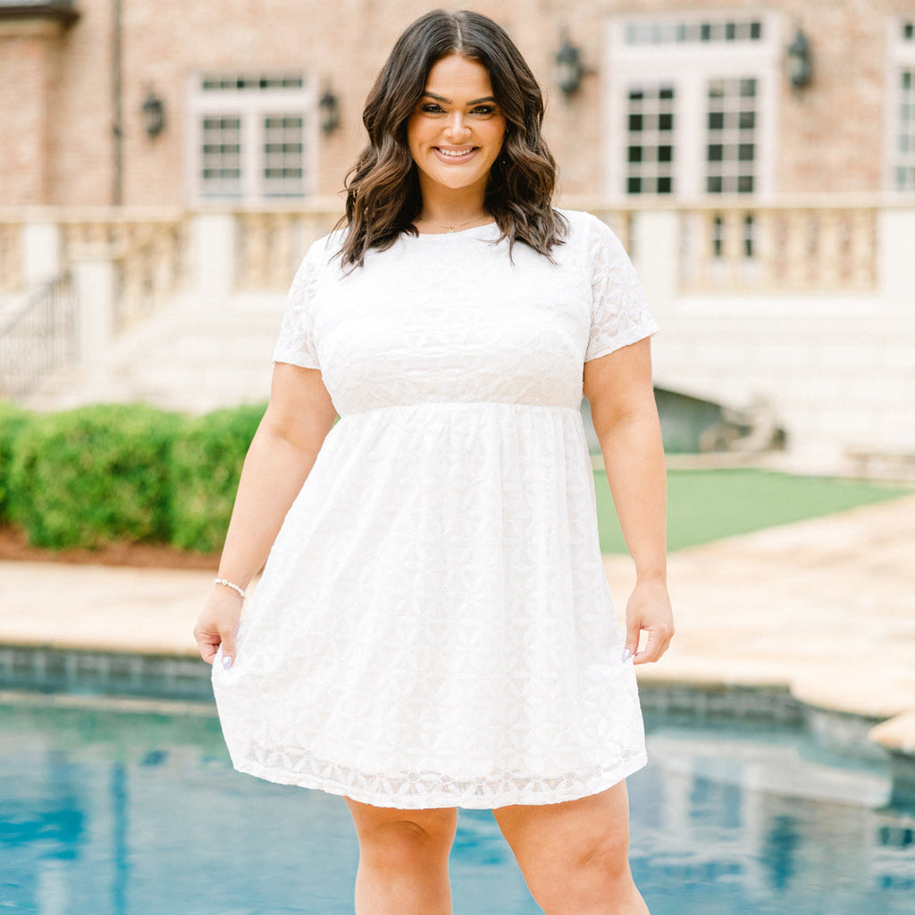 Diamond Season Dress, White