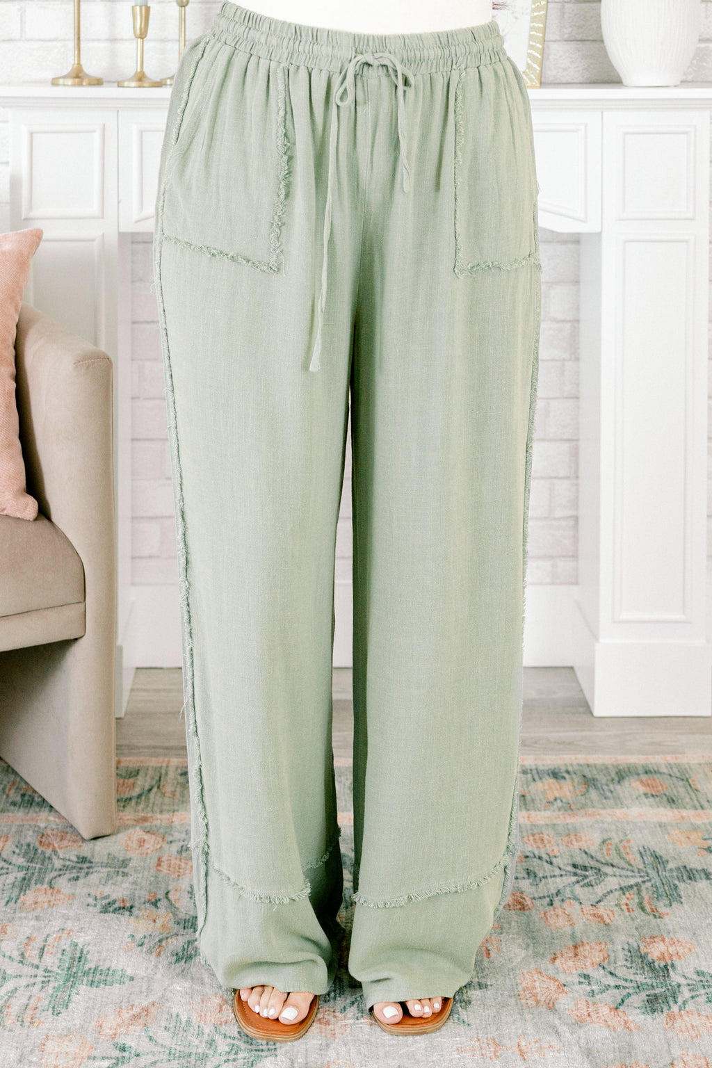 Discover Who You Are Pants, Aqua Blue
