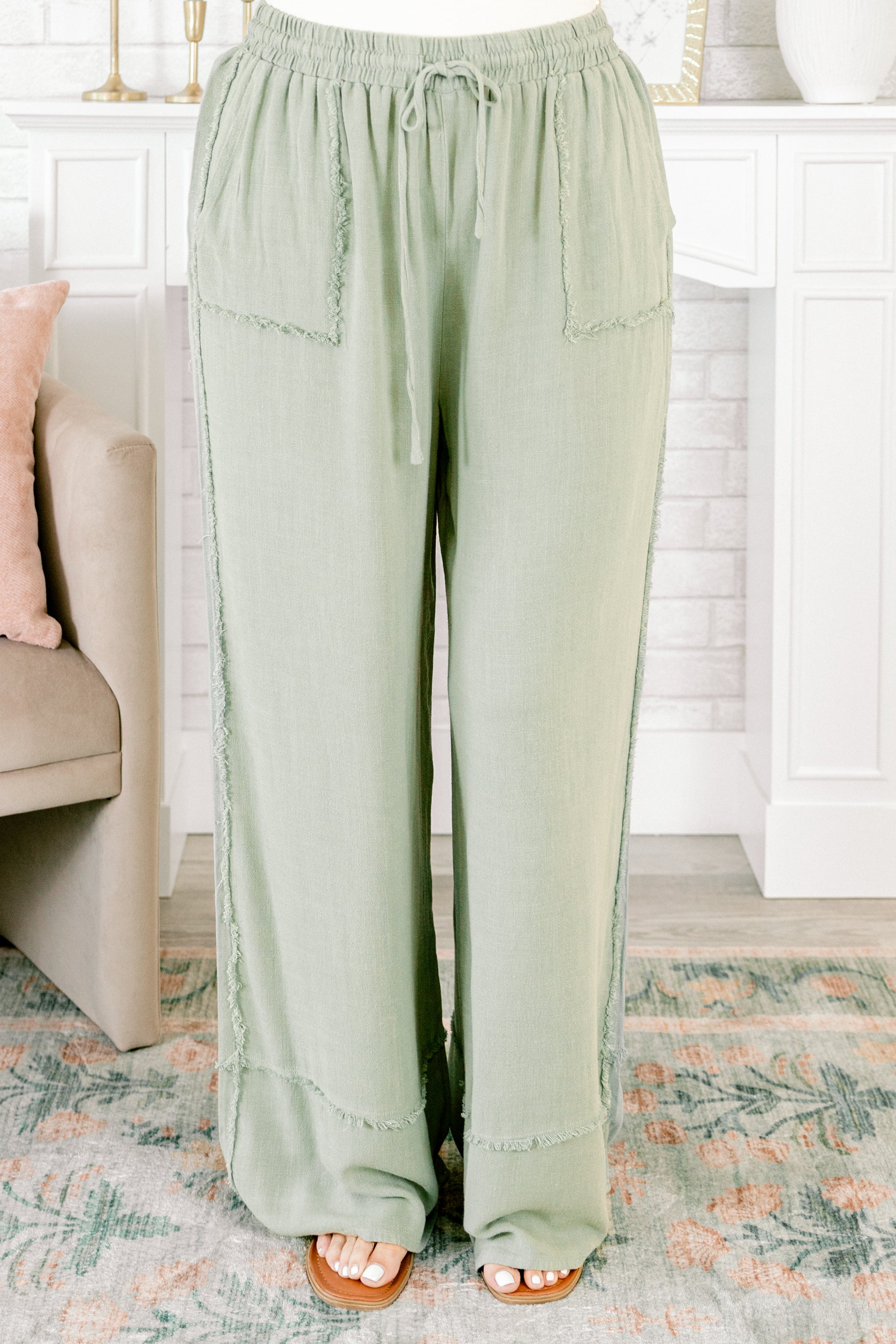 Discover Who You Are Pants, Aqua Blue