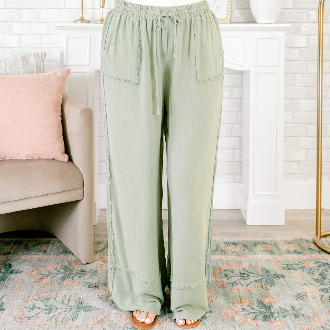 Discover Who You Are Pants, Aqua Blue