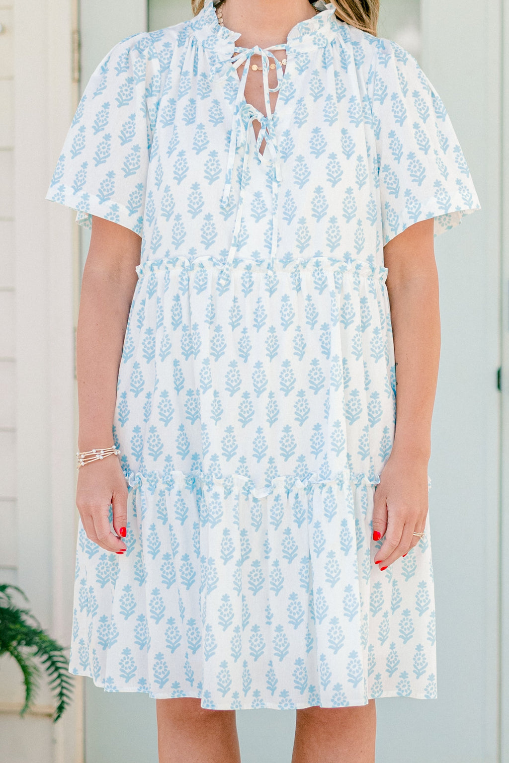 Distant Moon Dress, White