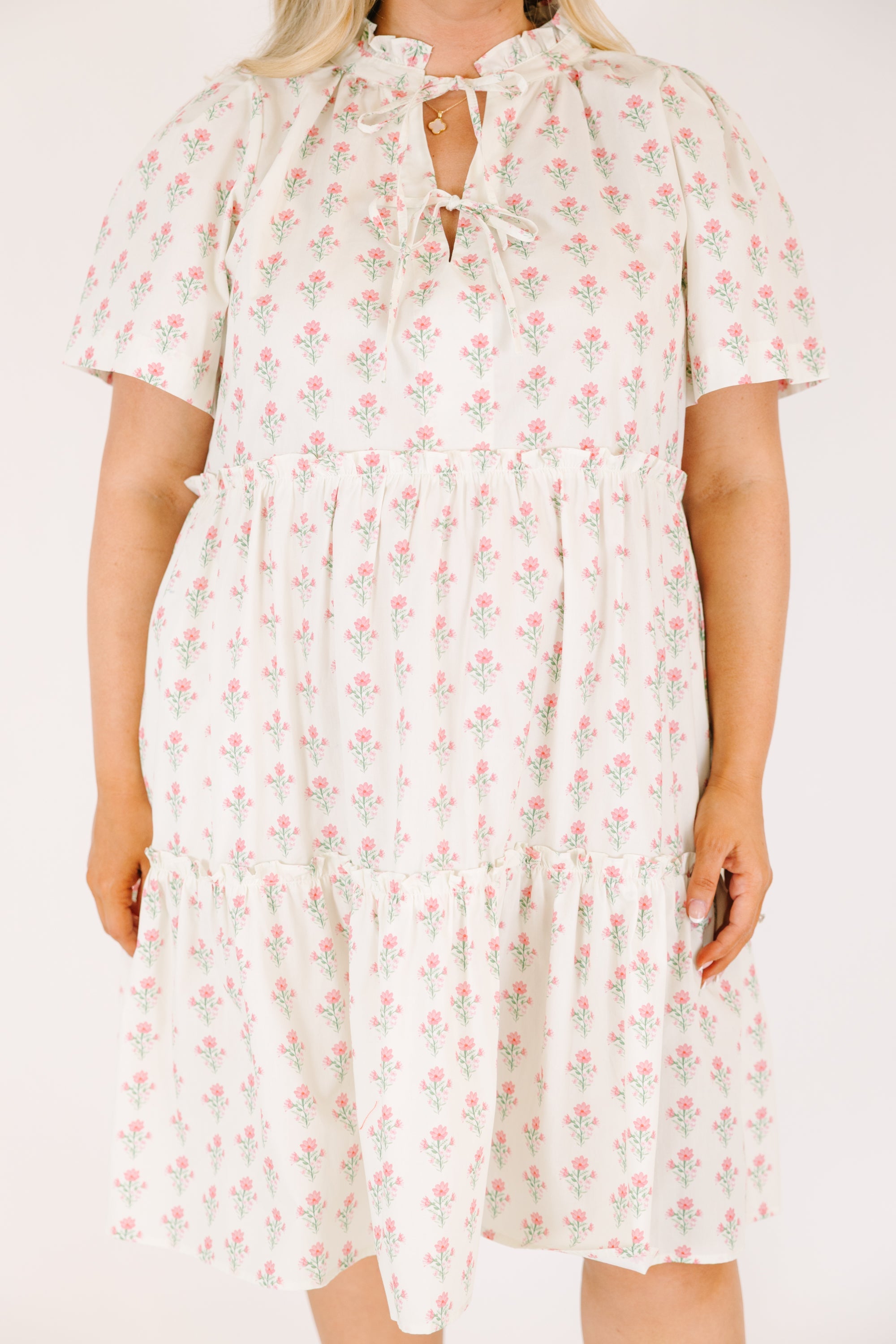 Distant Moon Dress, Cream Mix