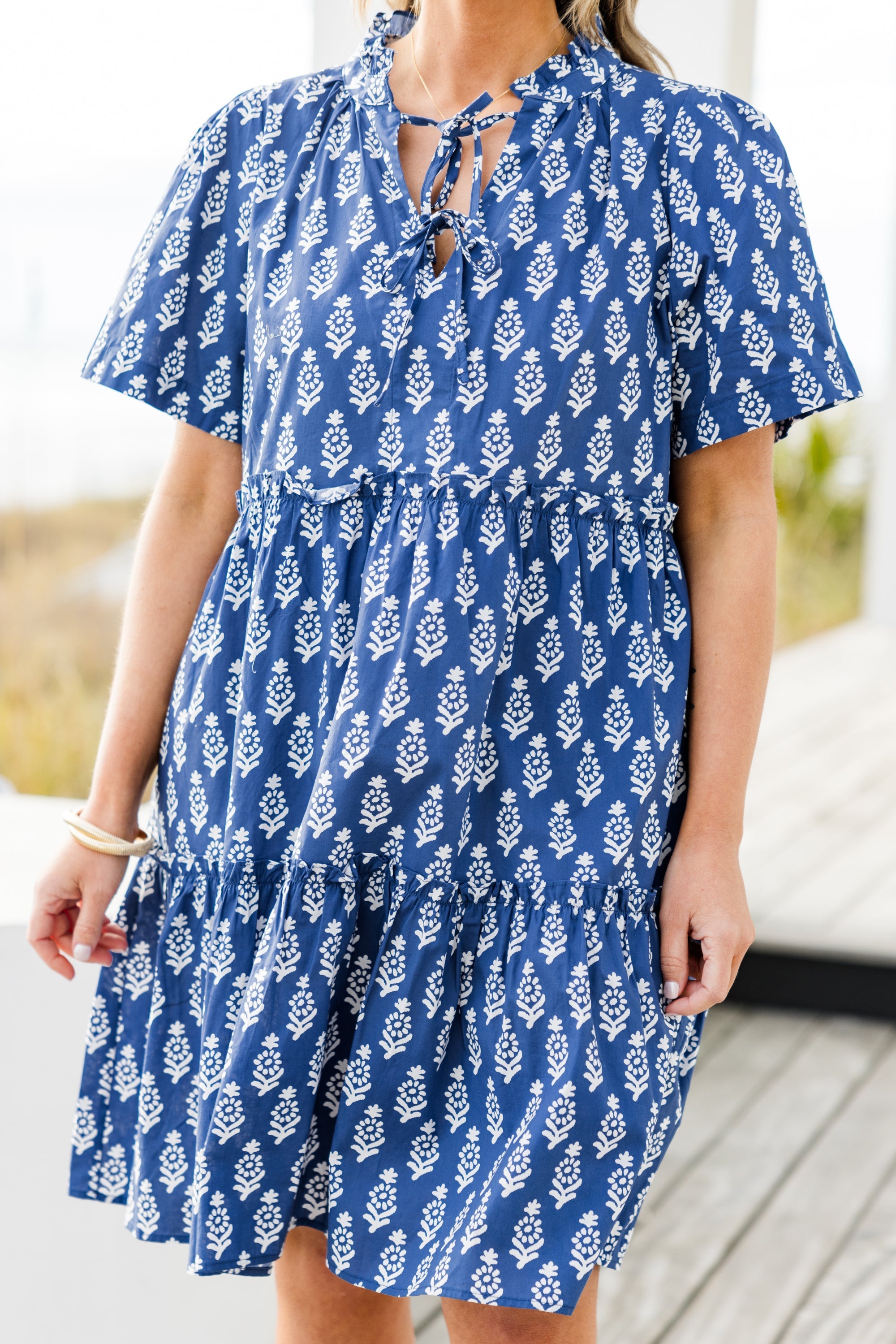 Distant Moon Dress, Navy