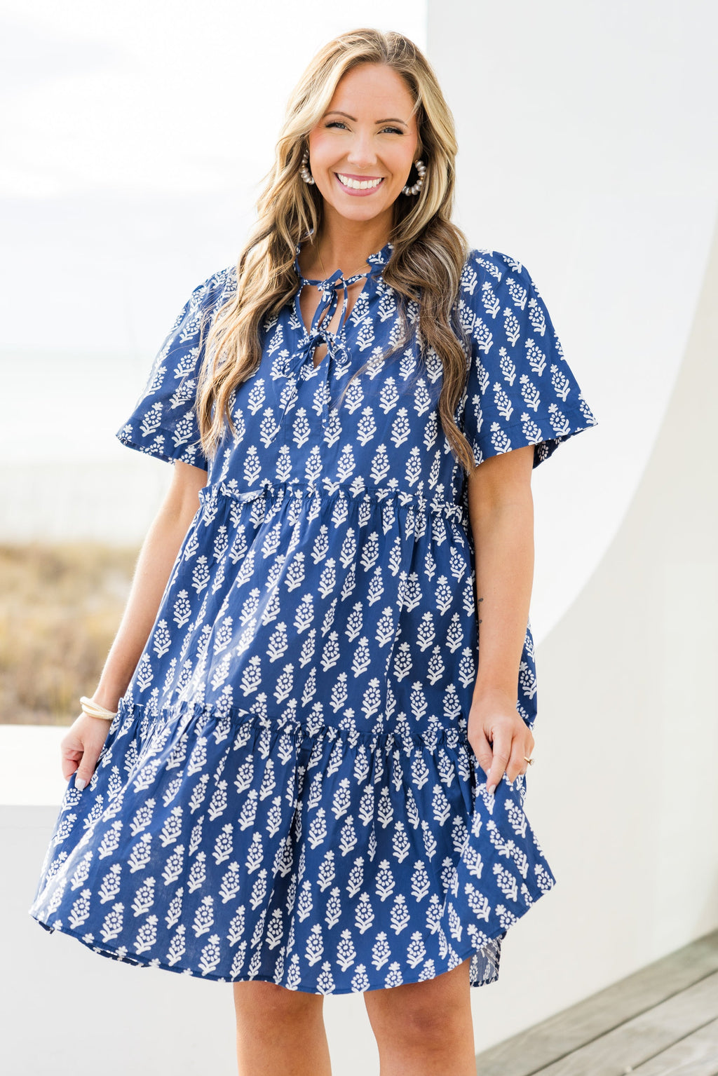 Distant Moon Dress, Navy