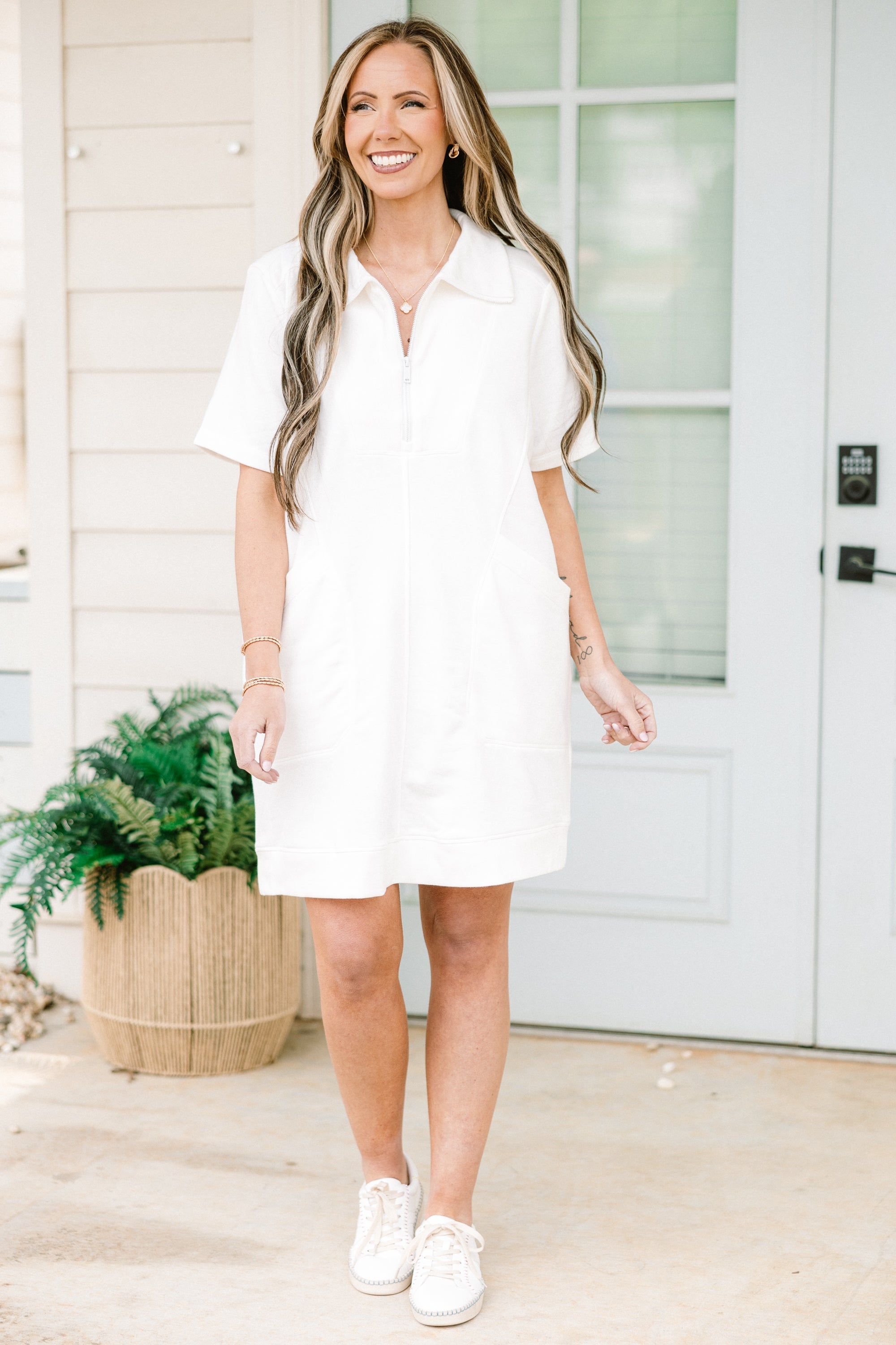Divine Grace Dress, Off White
