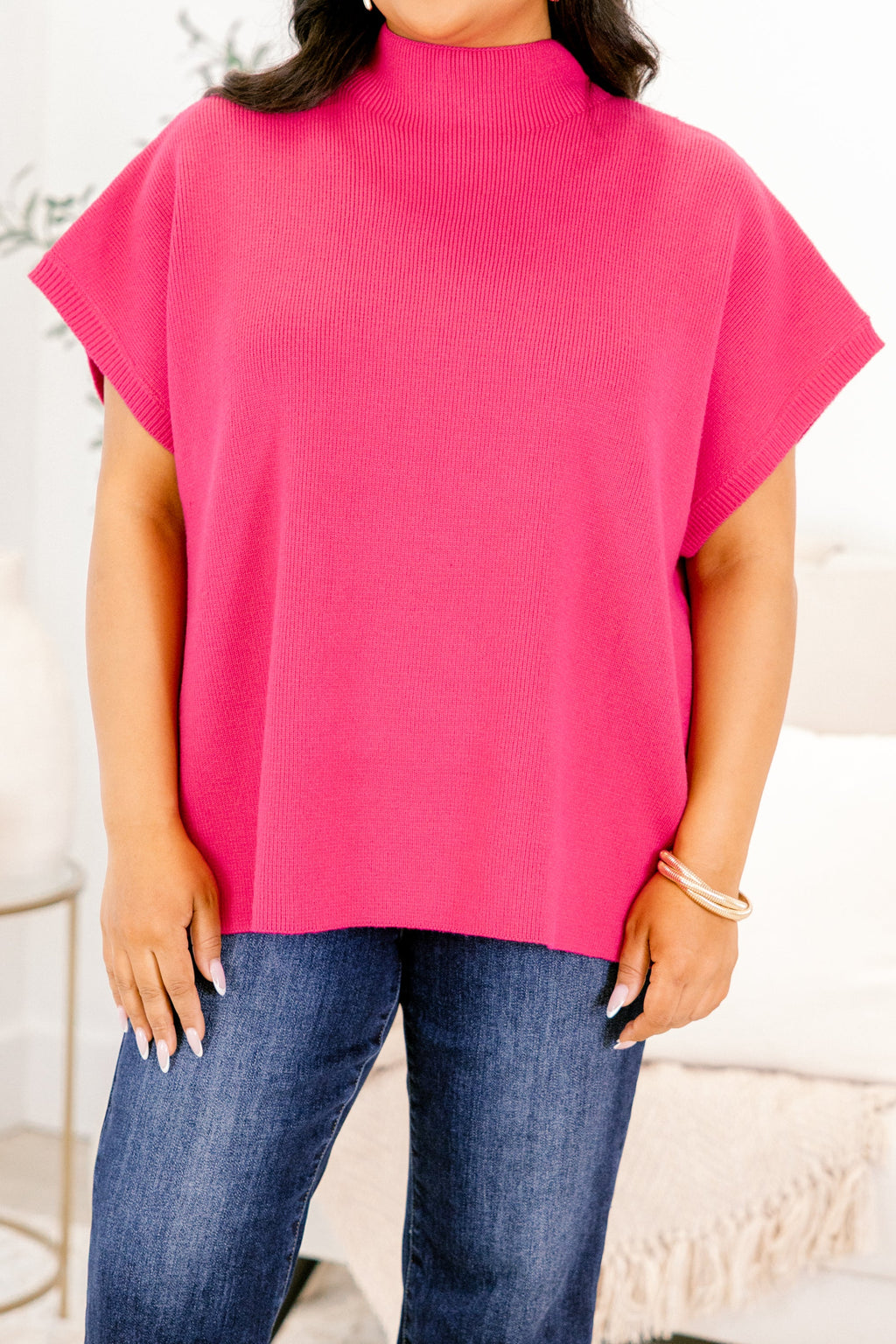 Do Anything Sweater, Magenta