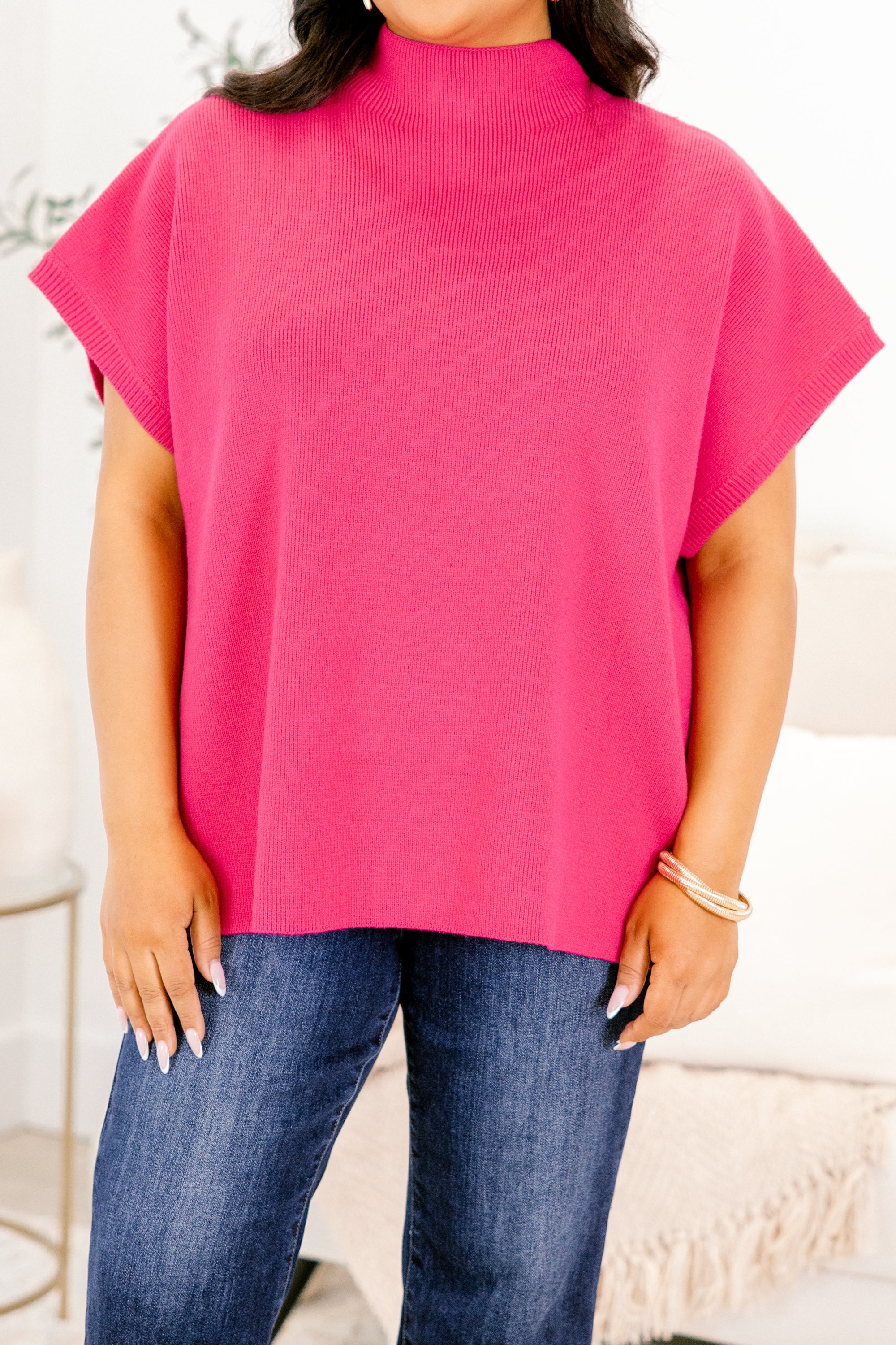 Do Anything Sweater, Magenta