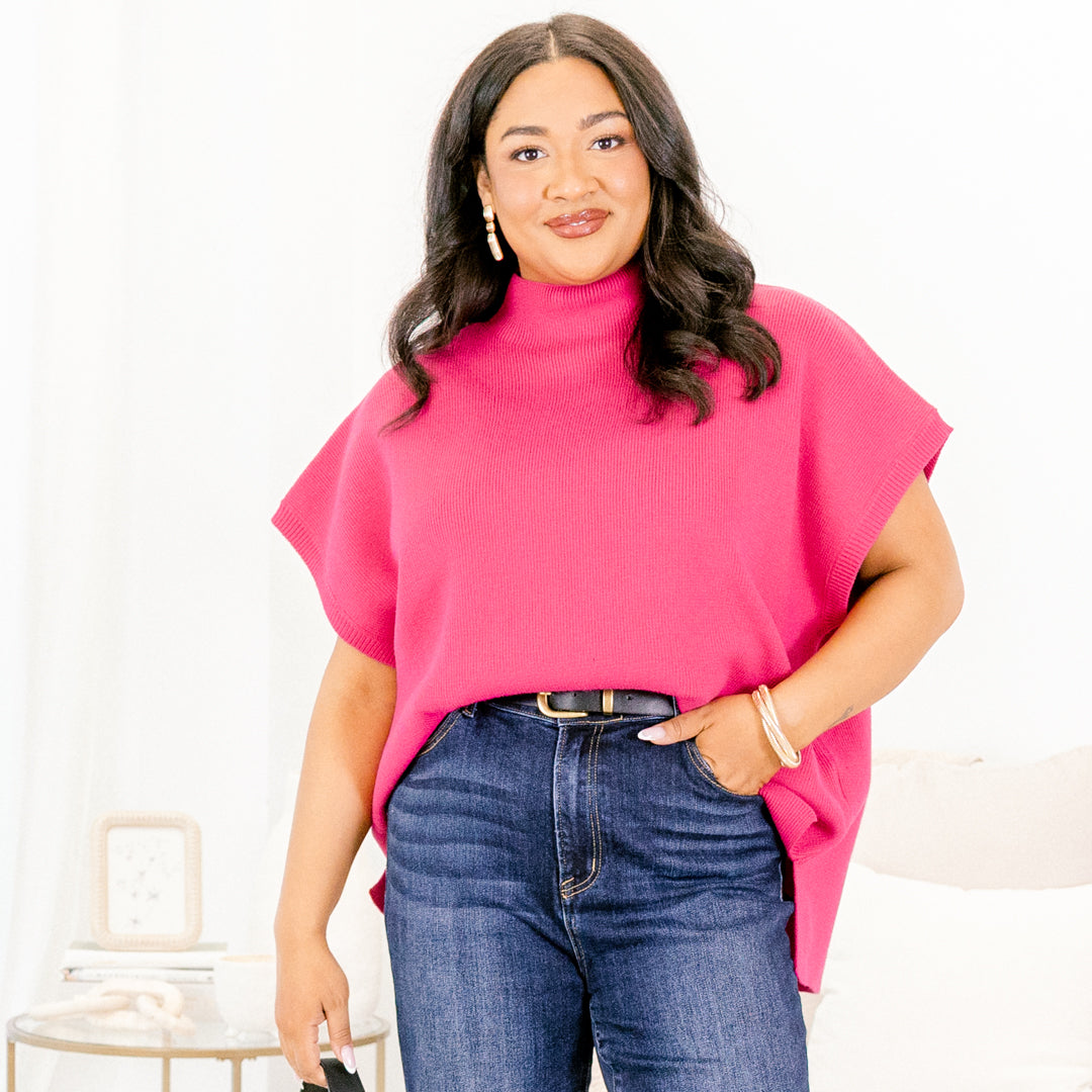 Do Anything Sweater, Magenta