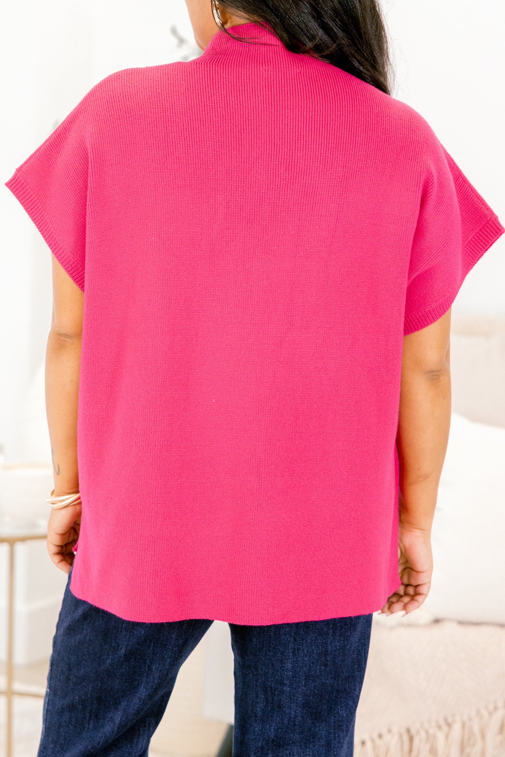 Do Anything Sweater, Magenta