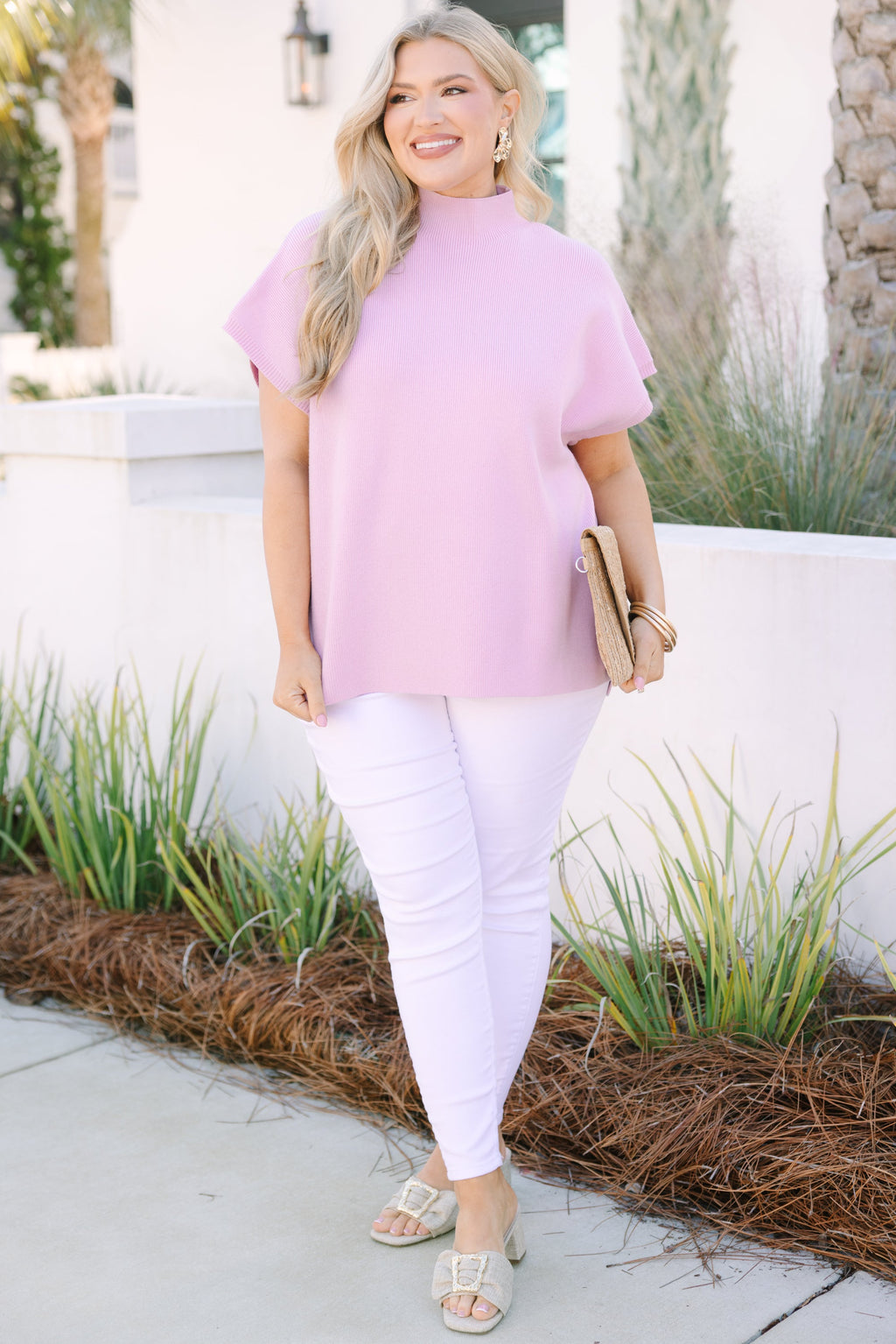Do Anything Sweater, Pink