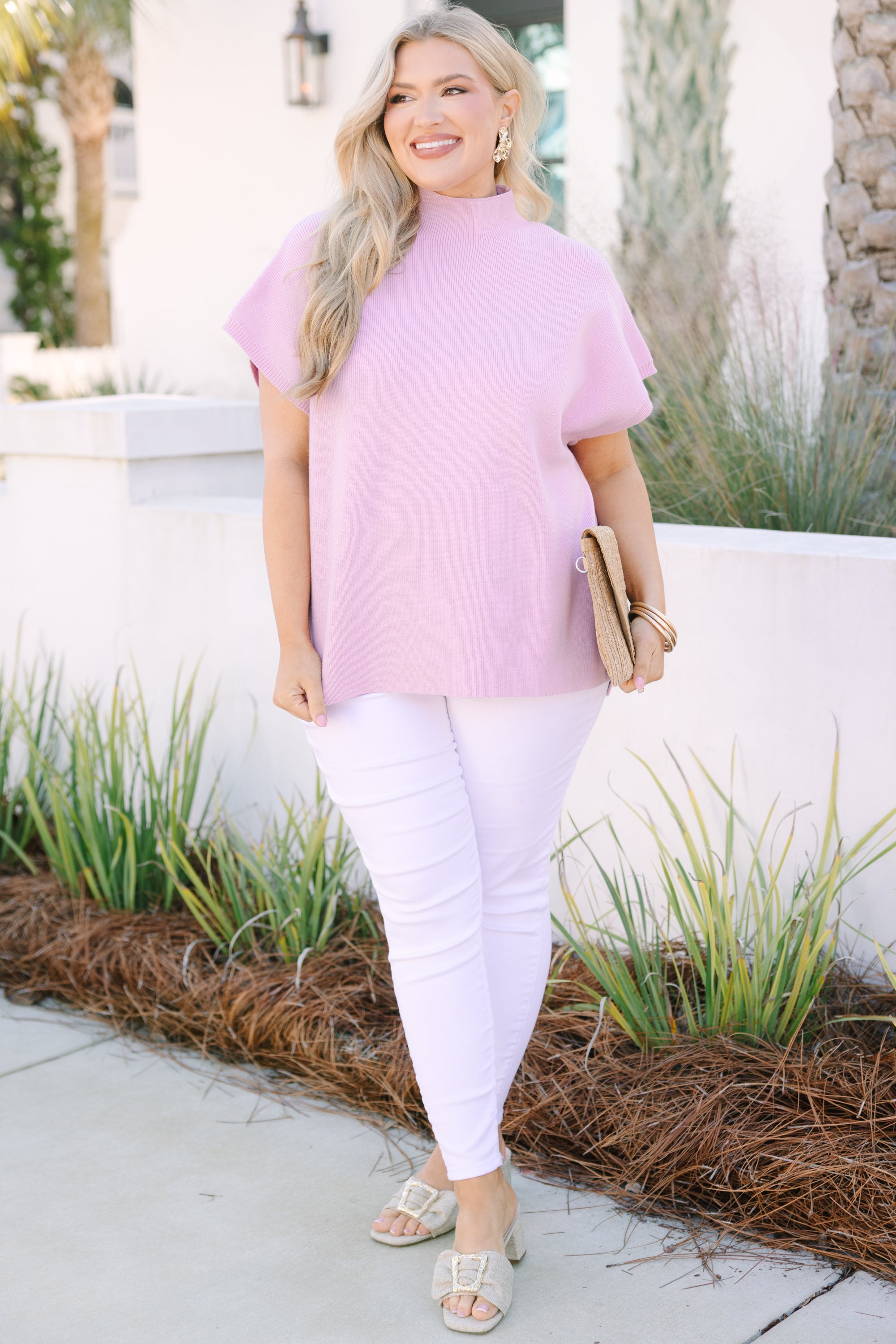 Do Anything Sweater, Pink