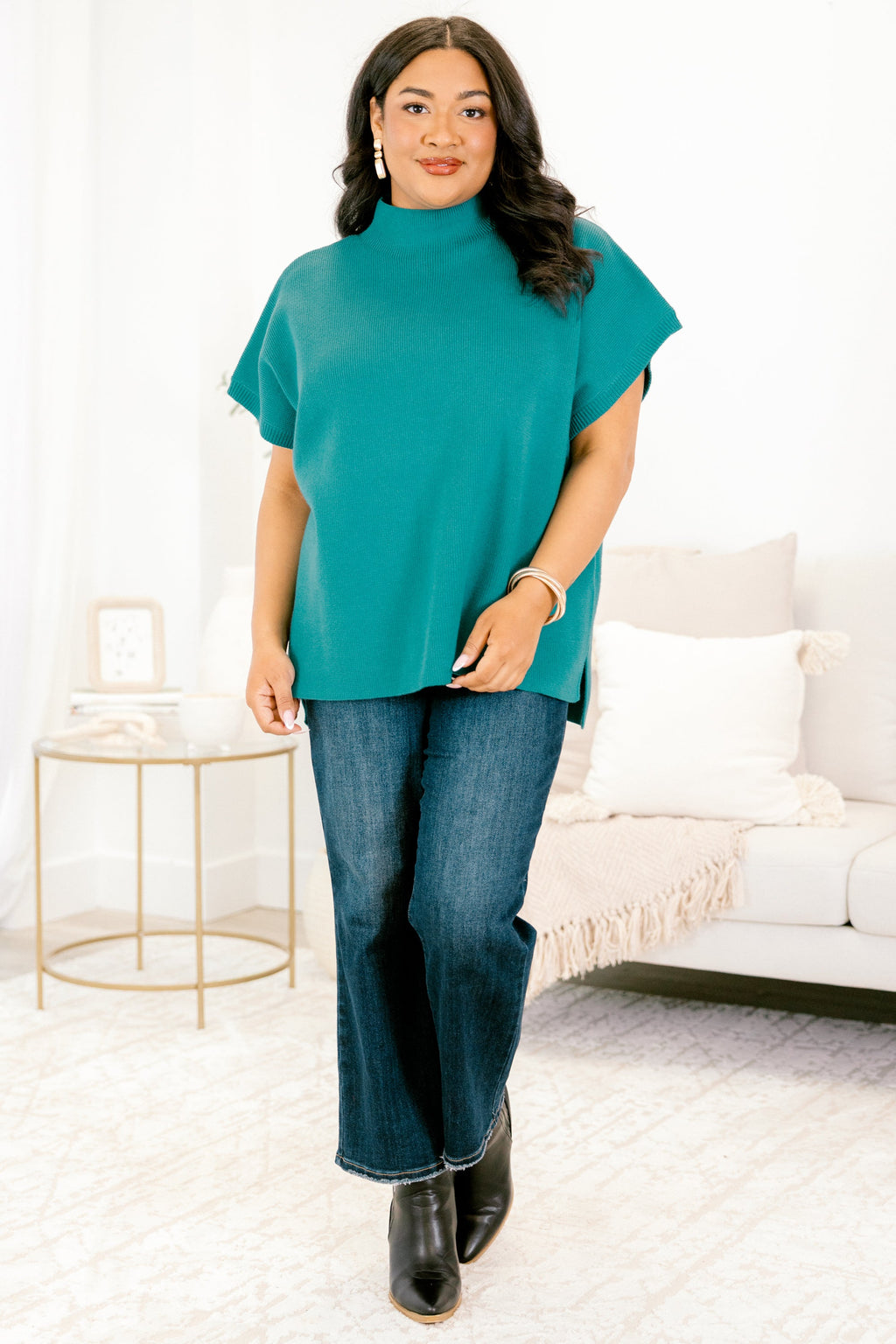 Do Anything Sweater, Teal