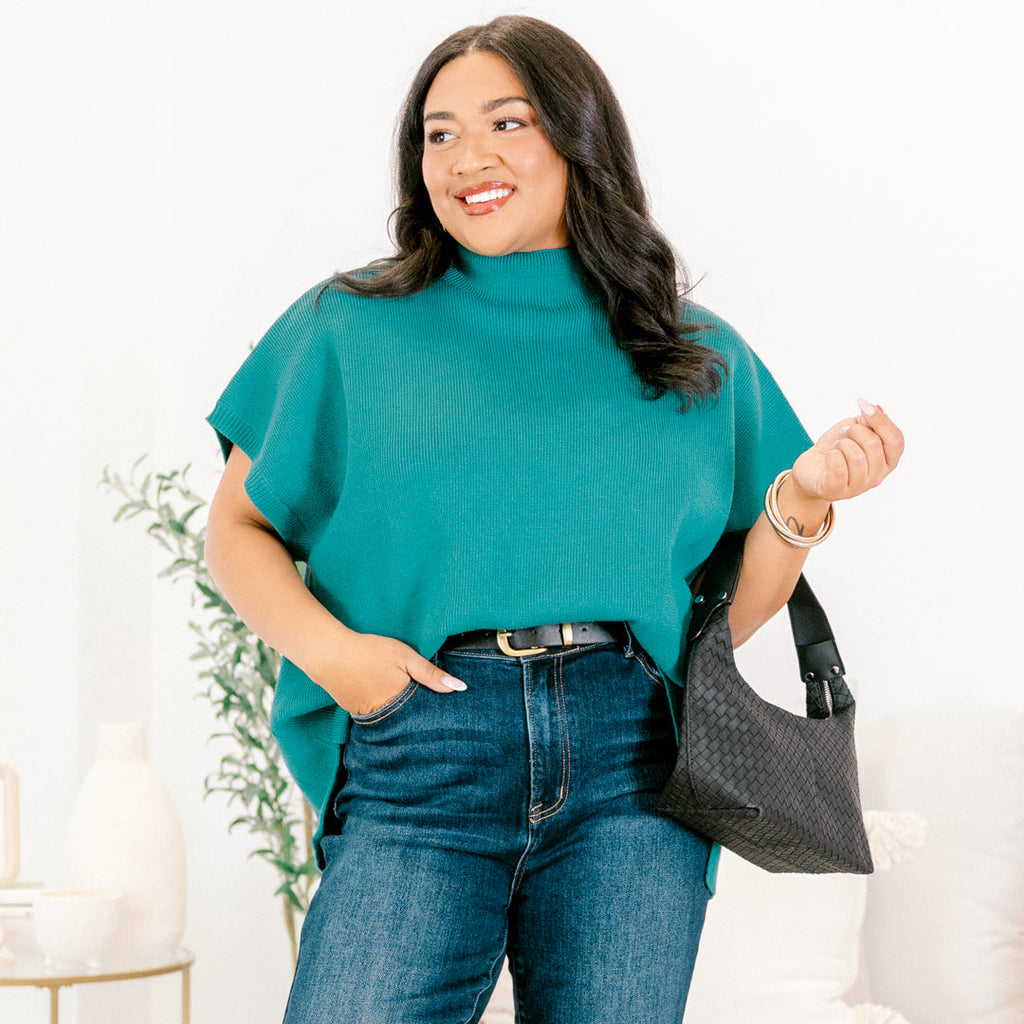 Do Anything Sweater, Teal