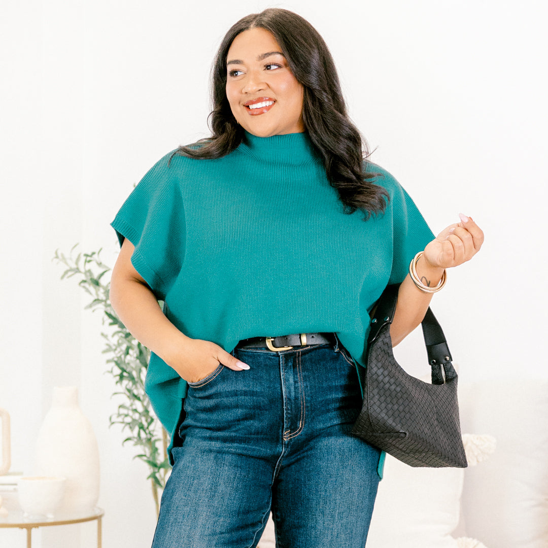 Do Anything Sweater, Teal
