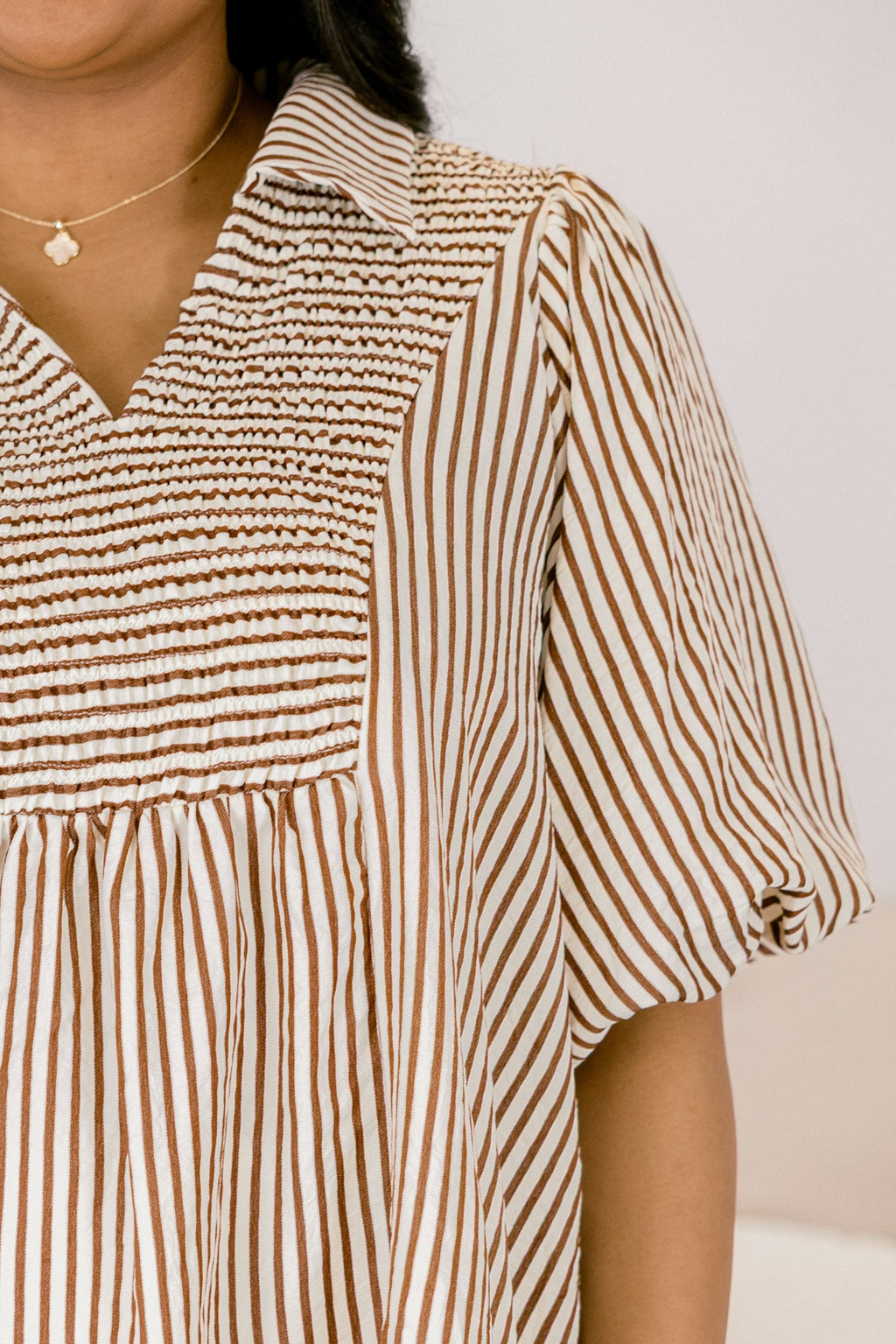 Do It All Top, Brown Stripe