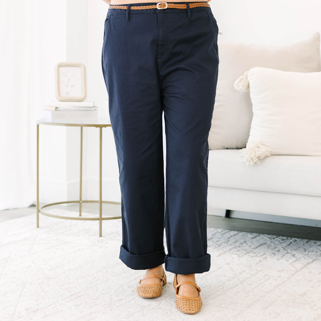Do It My Way Pants, Navy