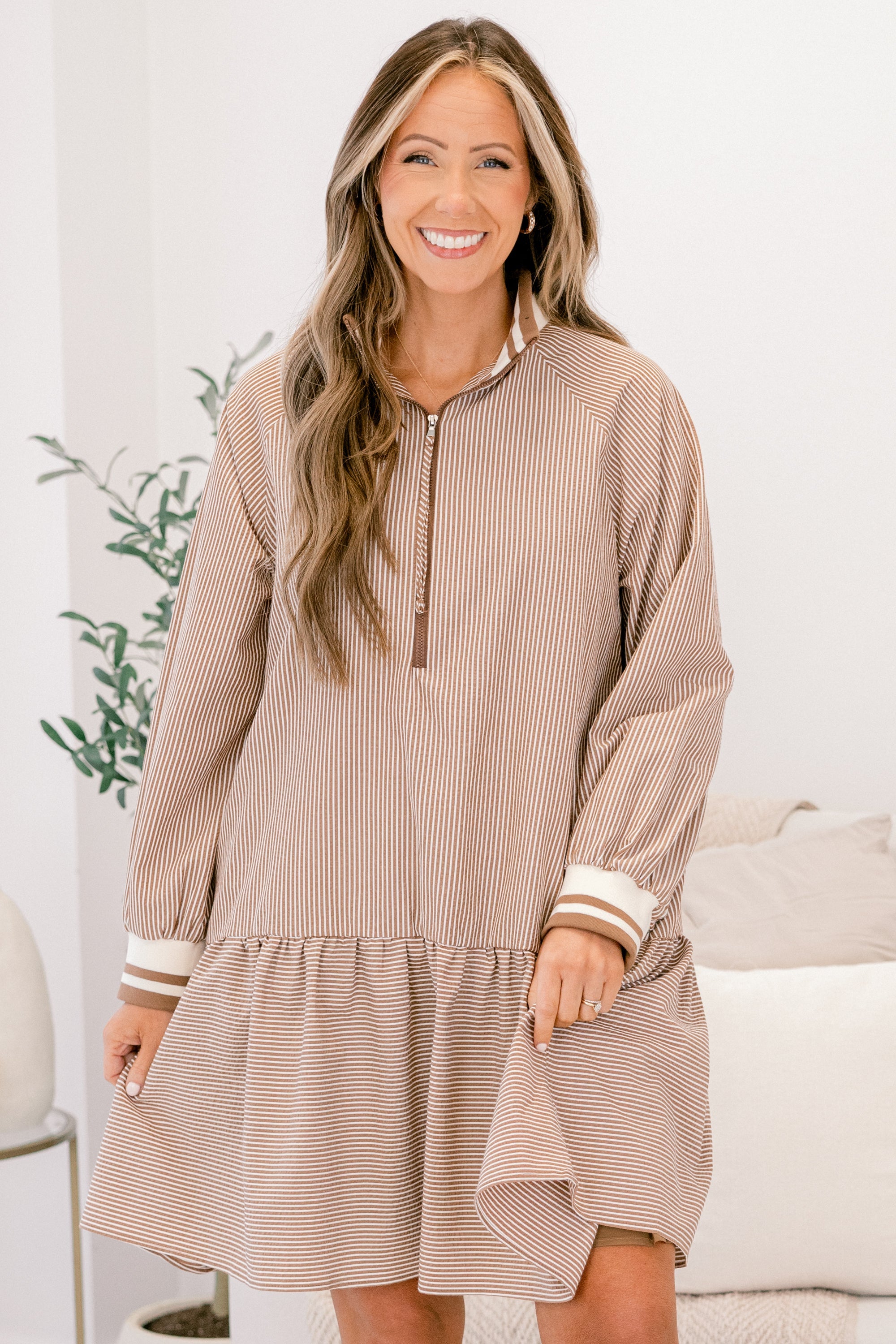 Do Your Thing Dress, Brown