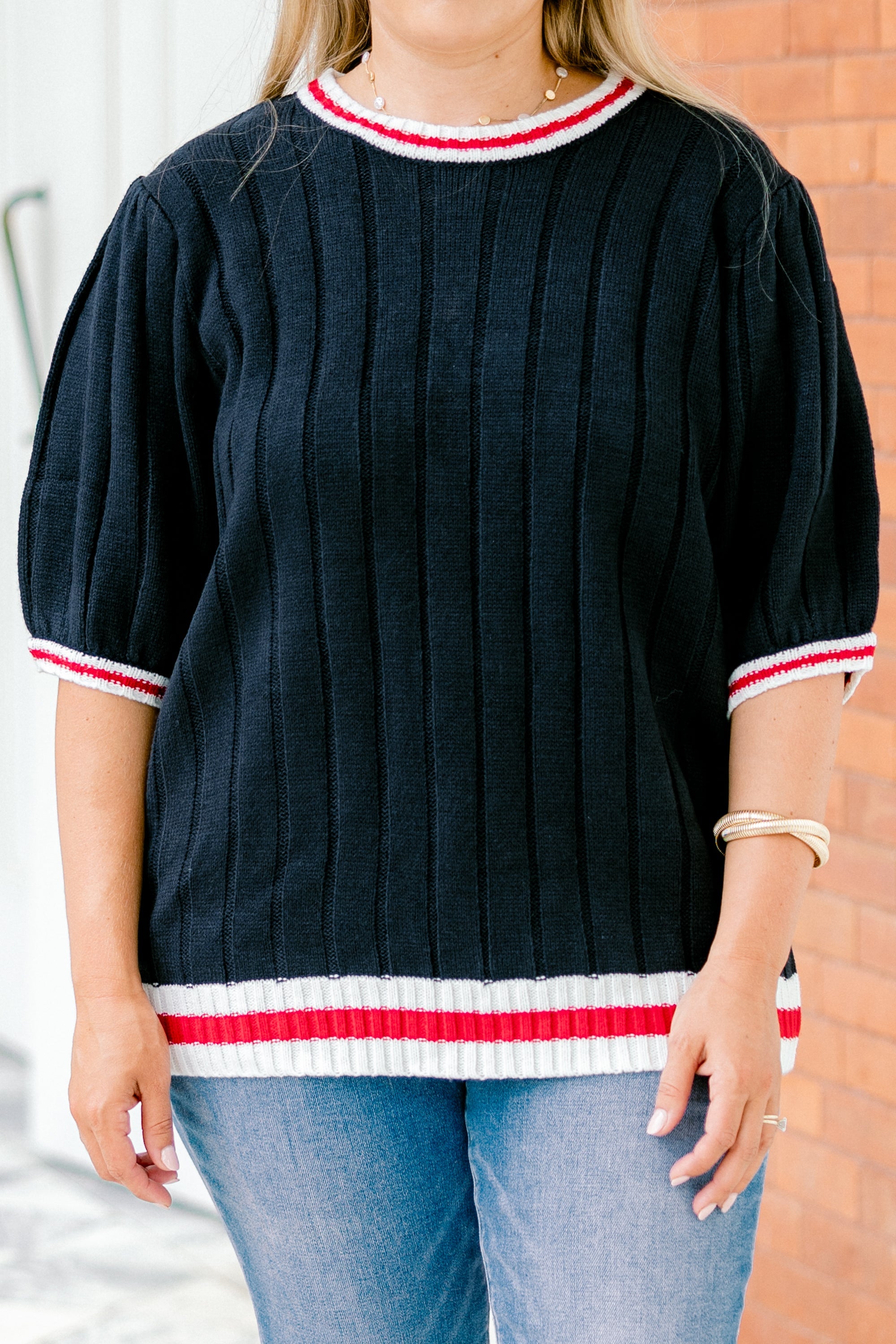 Doesn't Add Up Top, Navy