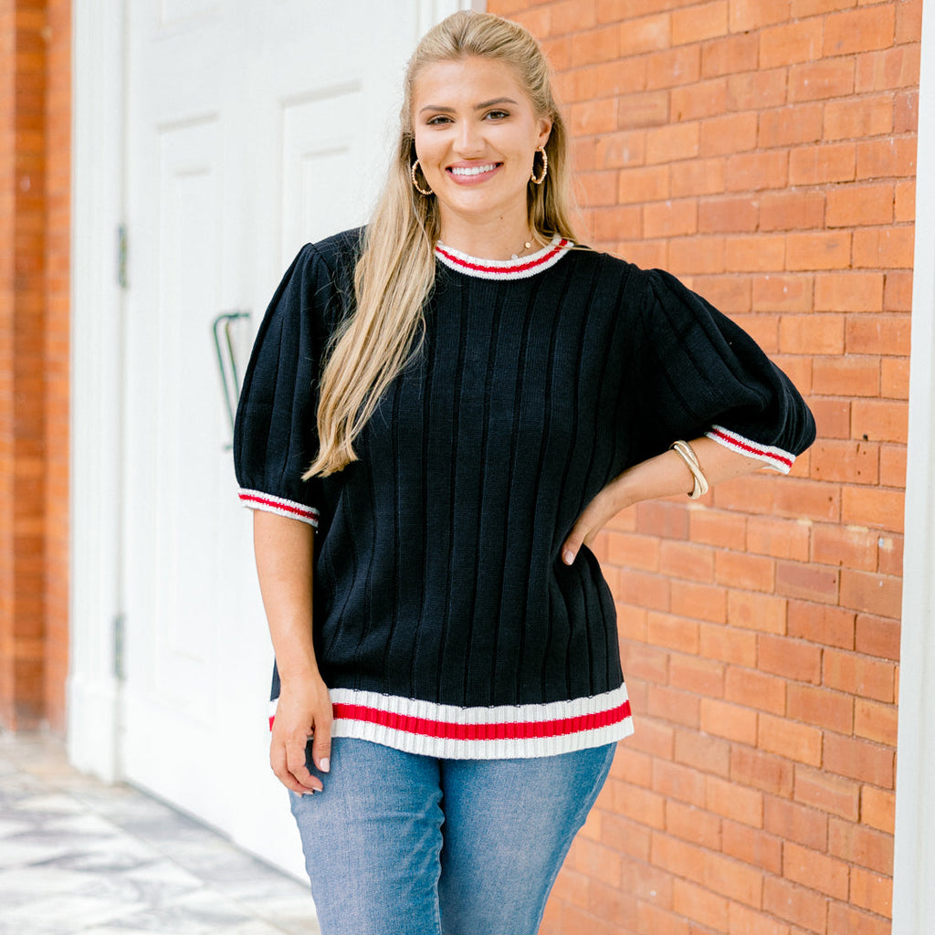 Doesn't Add Up Top, Navy