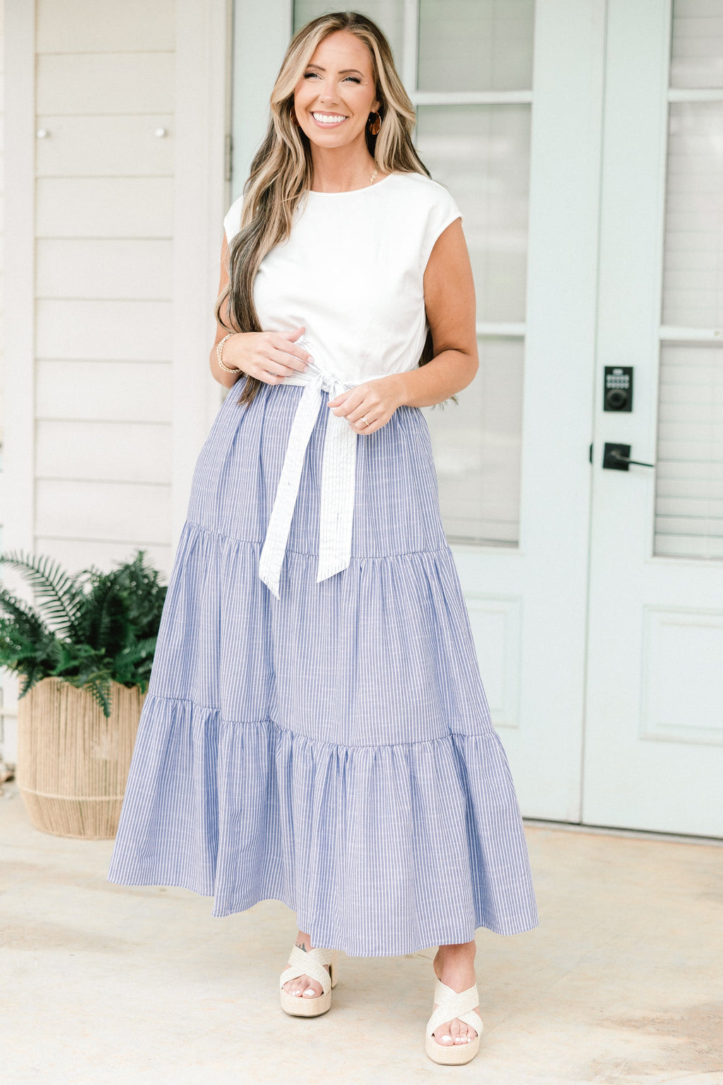 Doing It My Way Dress, Blue