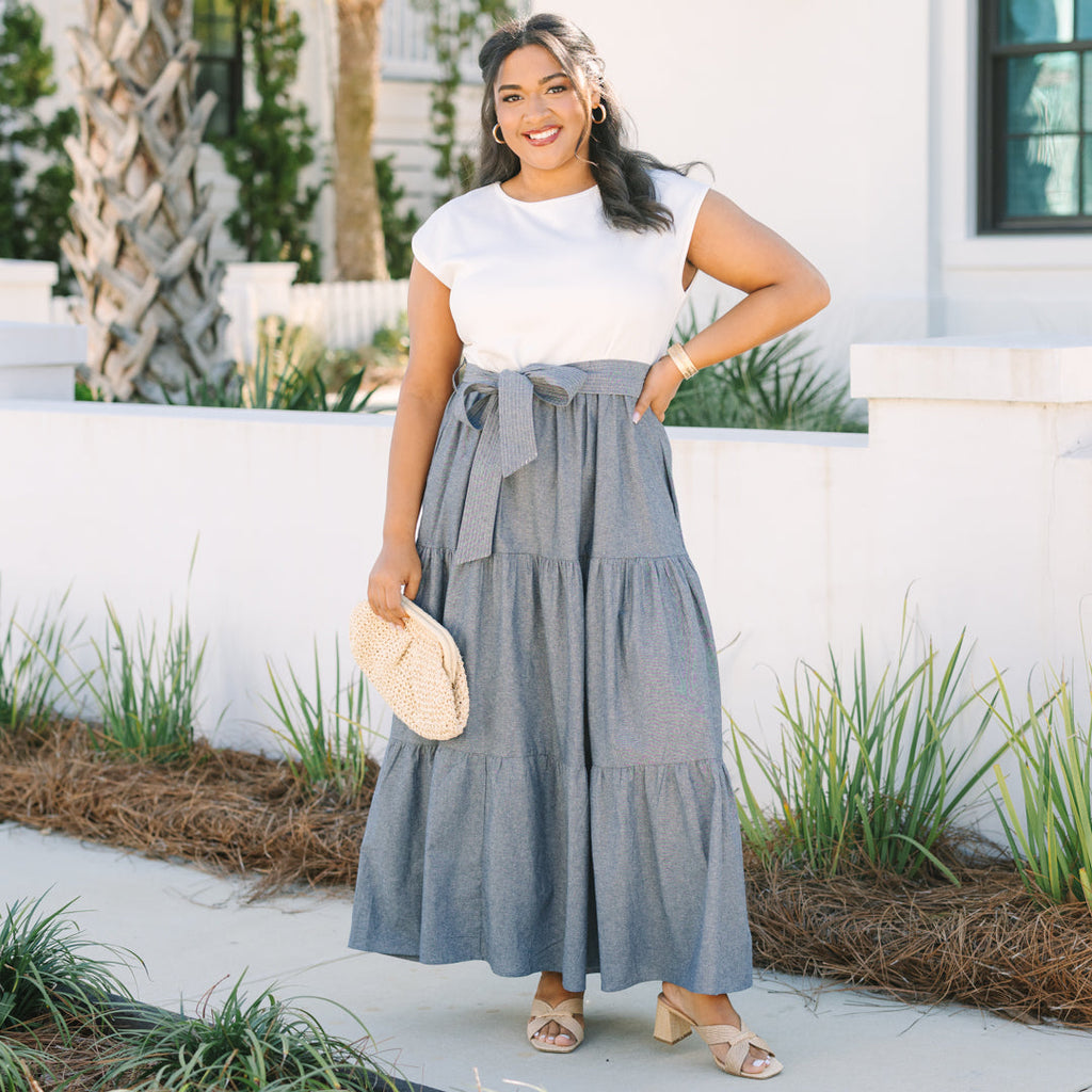 Doing It My Way Dress, Denim