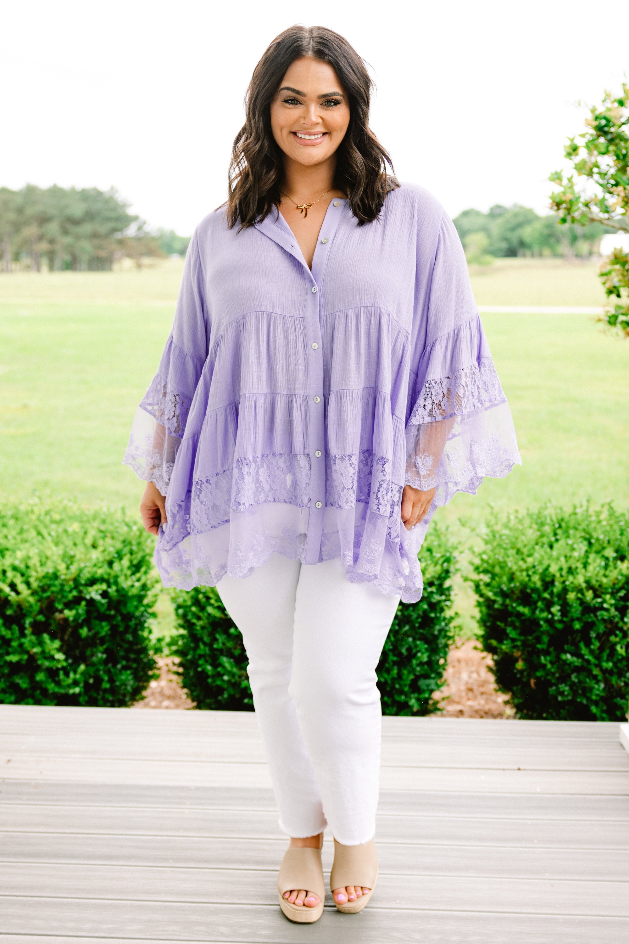 Don't Fail Me Now Blouse, Purple