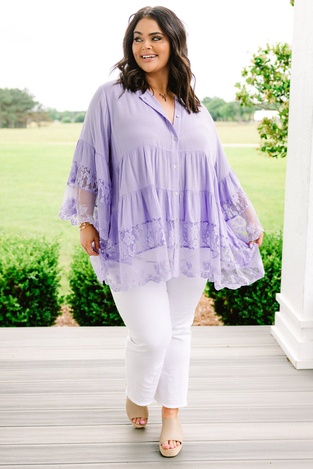 Don't Fail Me Now Blouse, Purple