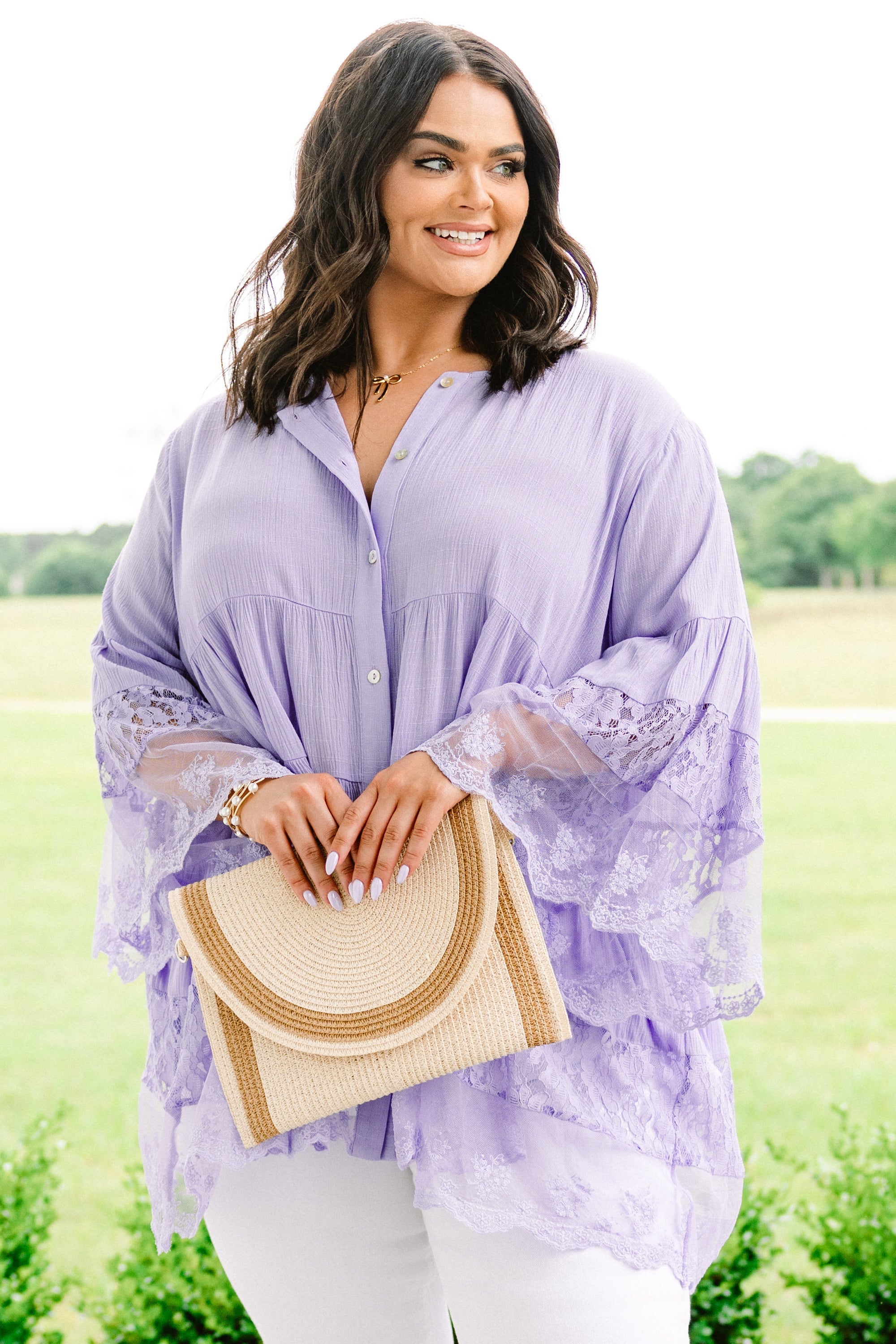 Don't Fail Me Now Blouse, Purple