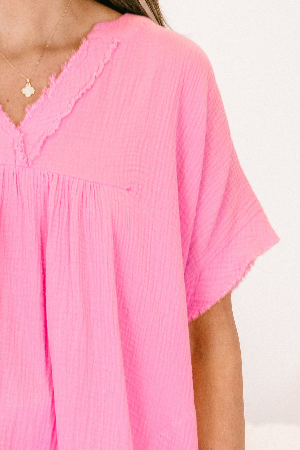 Don't Keep Me Away Top, Candy Pink