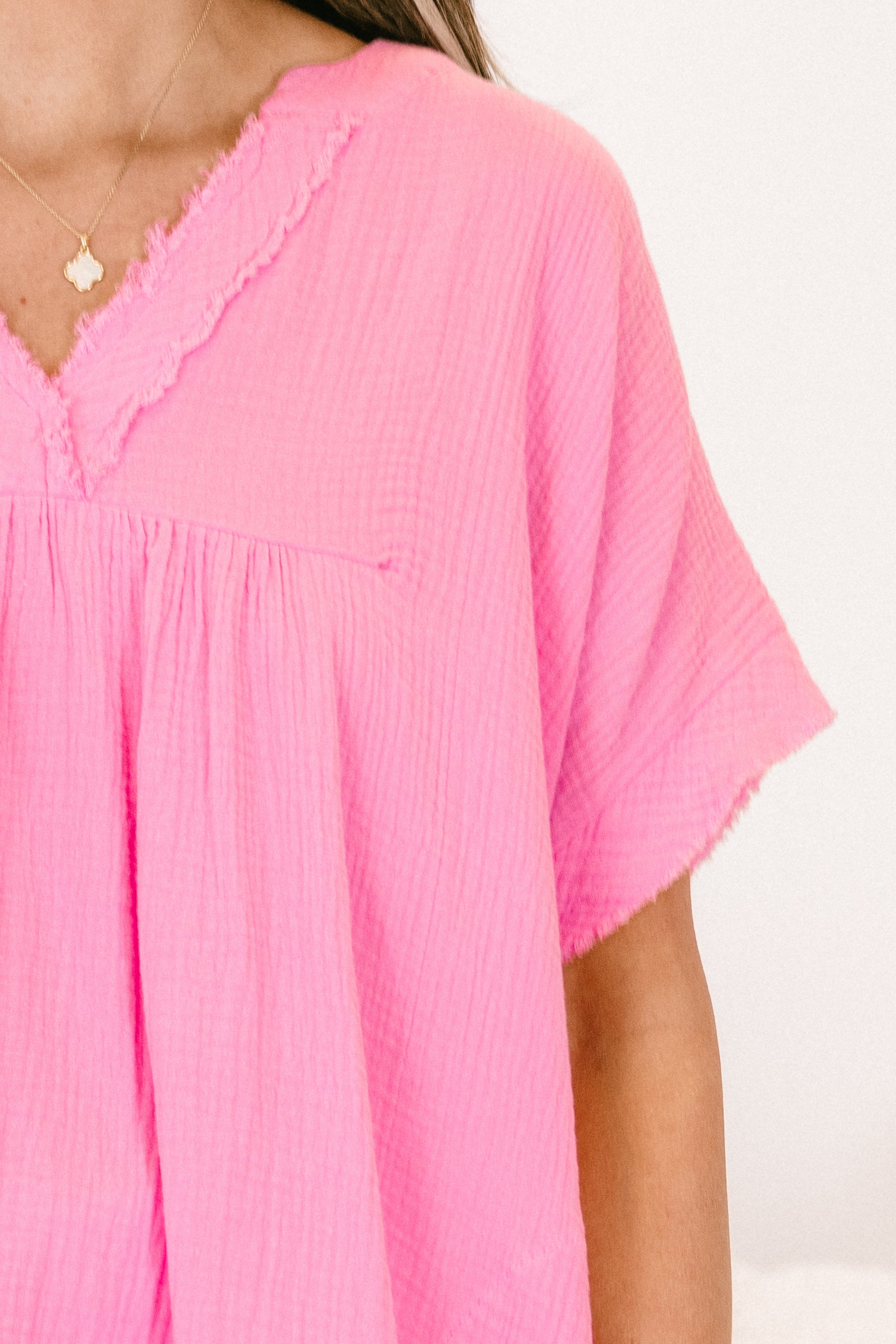 Don't Keep Me Away Top, Candy Pink