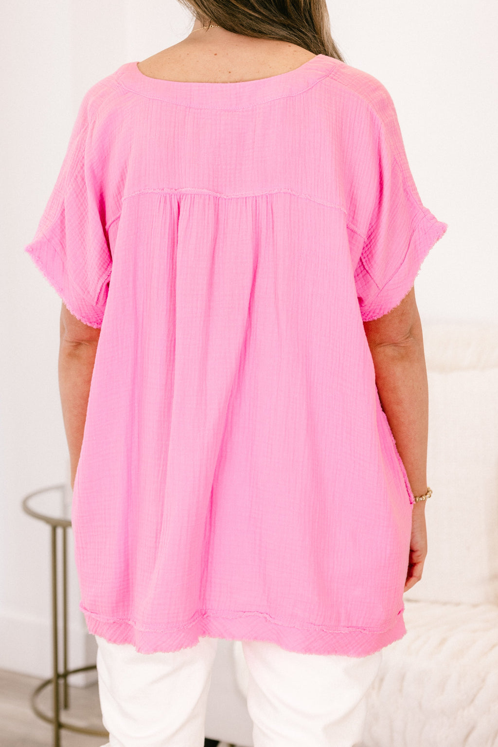 Don't Keep Me Away Top, Candy Pink