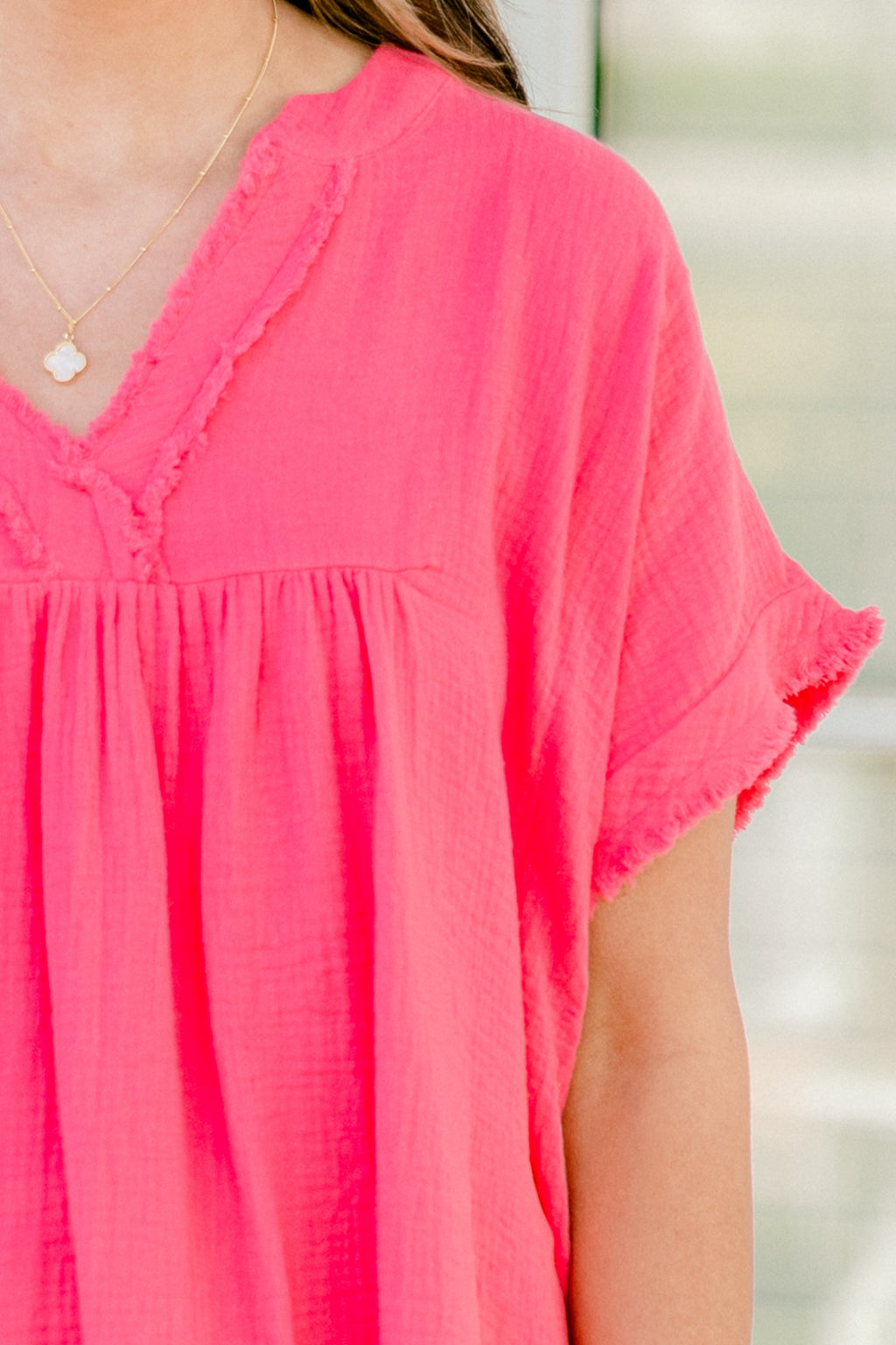Don't Keep Me Away Top, Fuchsia