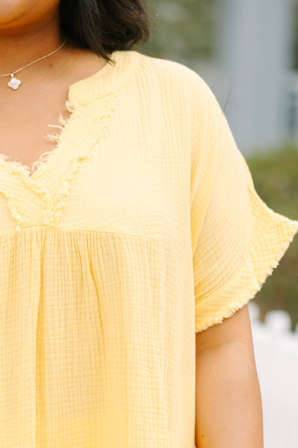 Don't Keep Me Away Top, Yellow