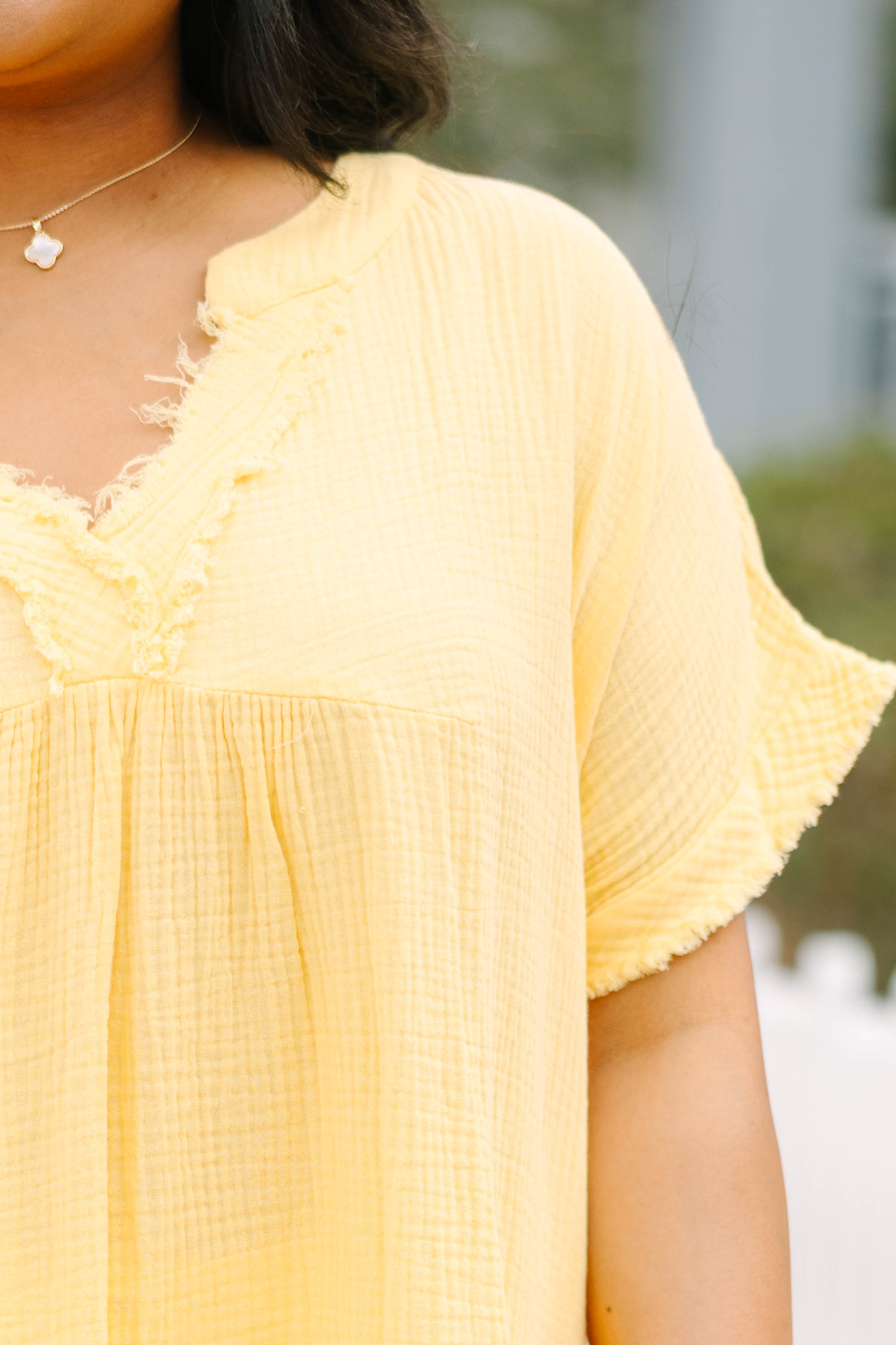 Don't Keep Me Away Top, Yellow
