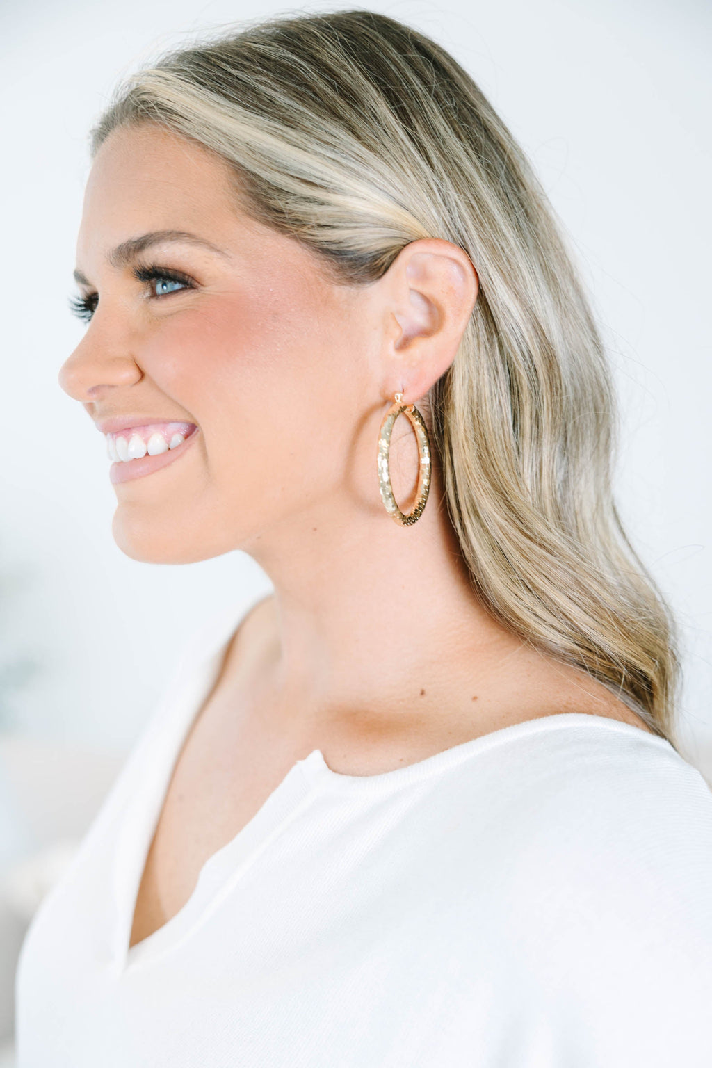 Don't Leave Me Waiting Earrings, Gold