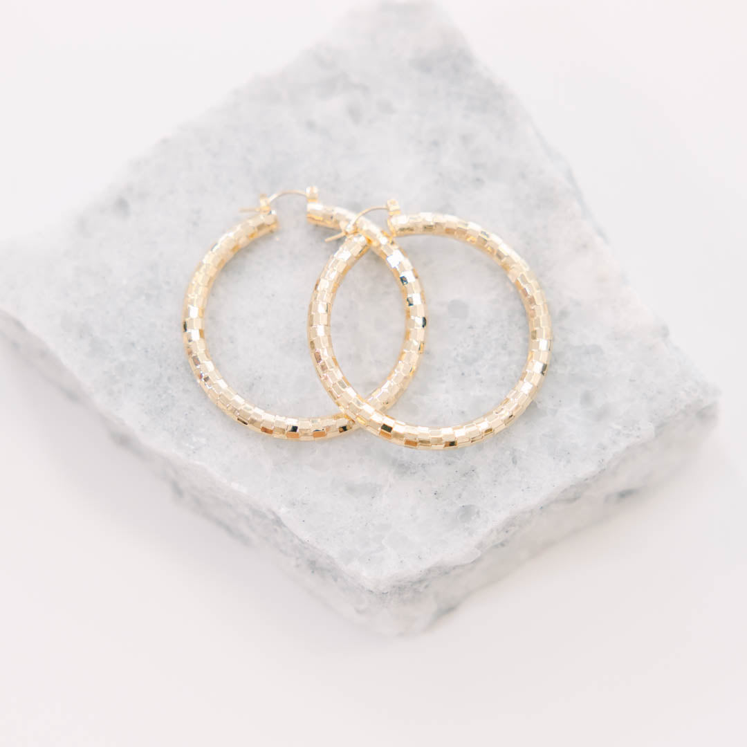 Don't Leave Me Waiting Earrings, Gold