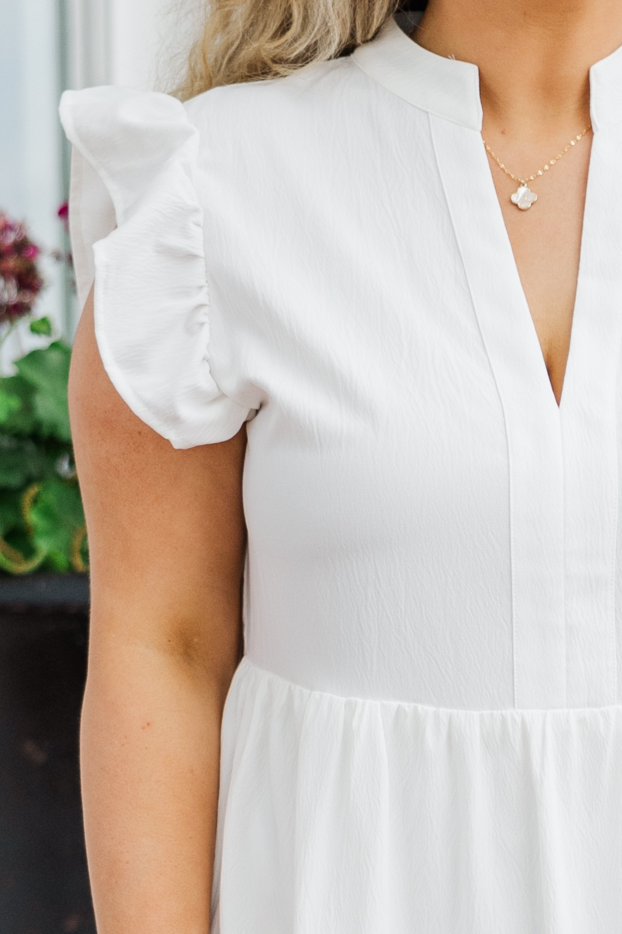 Don't Leave So Soon Midi Dress, White