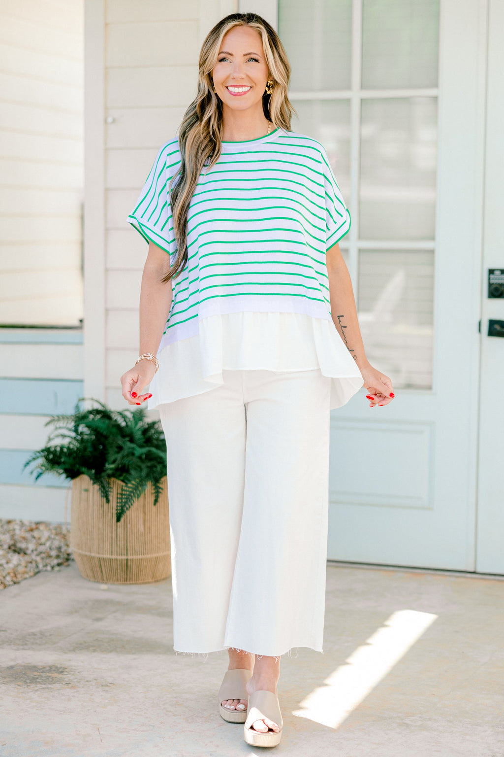 Don't Rock The Boat Top, Green