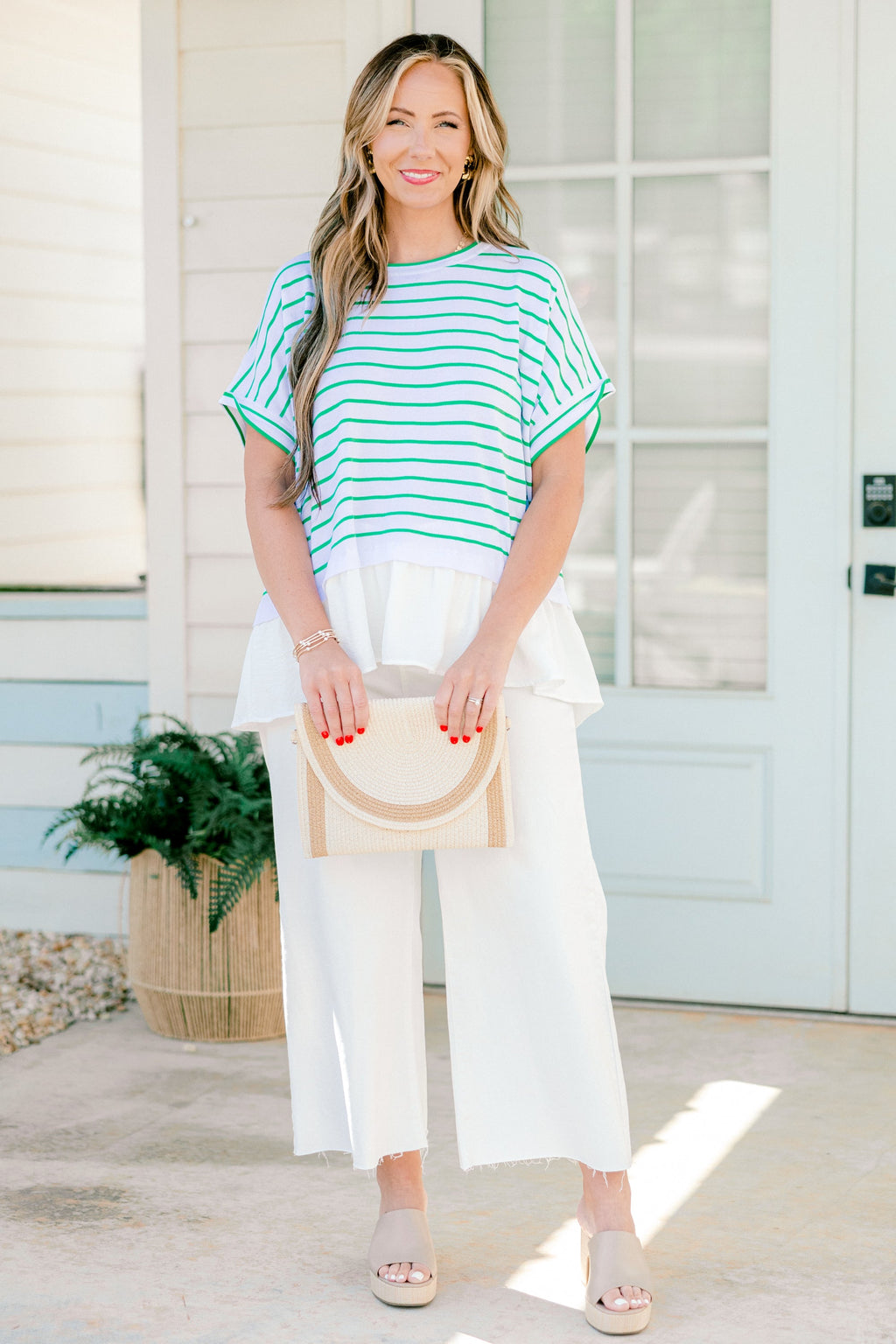 Don't Rock The Boat Top, Green