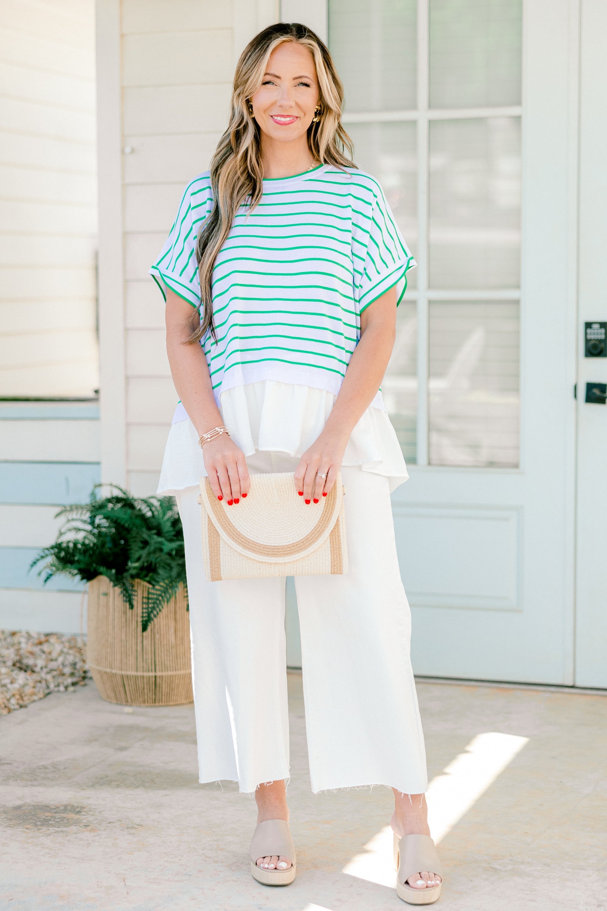 Don't Rock The Boat Top, Green