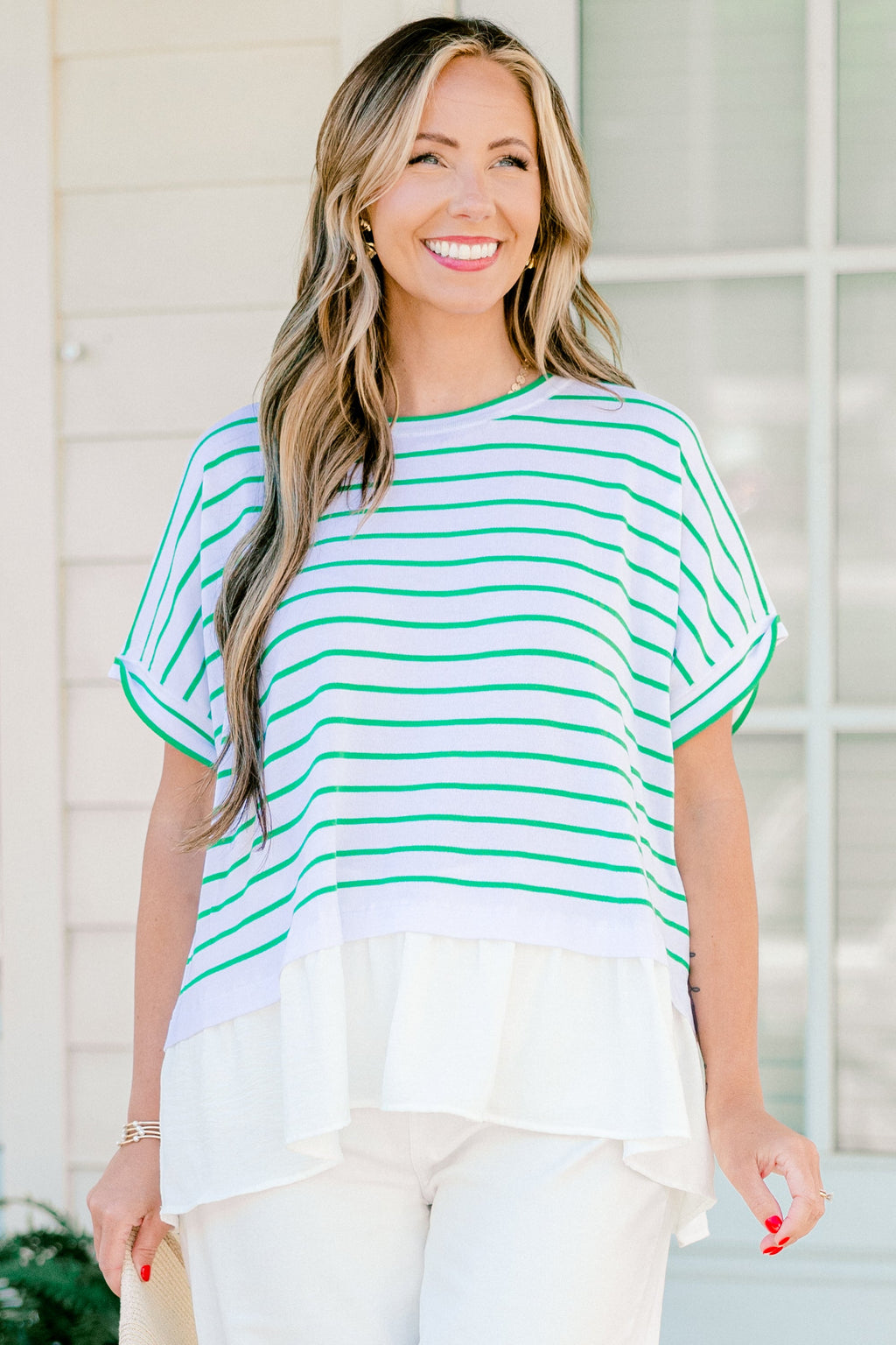 Don't Rock The Boat Top, Green