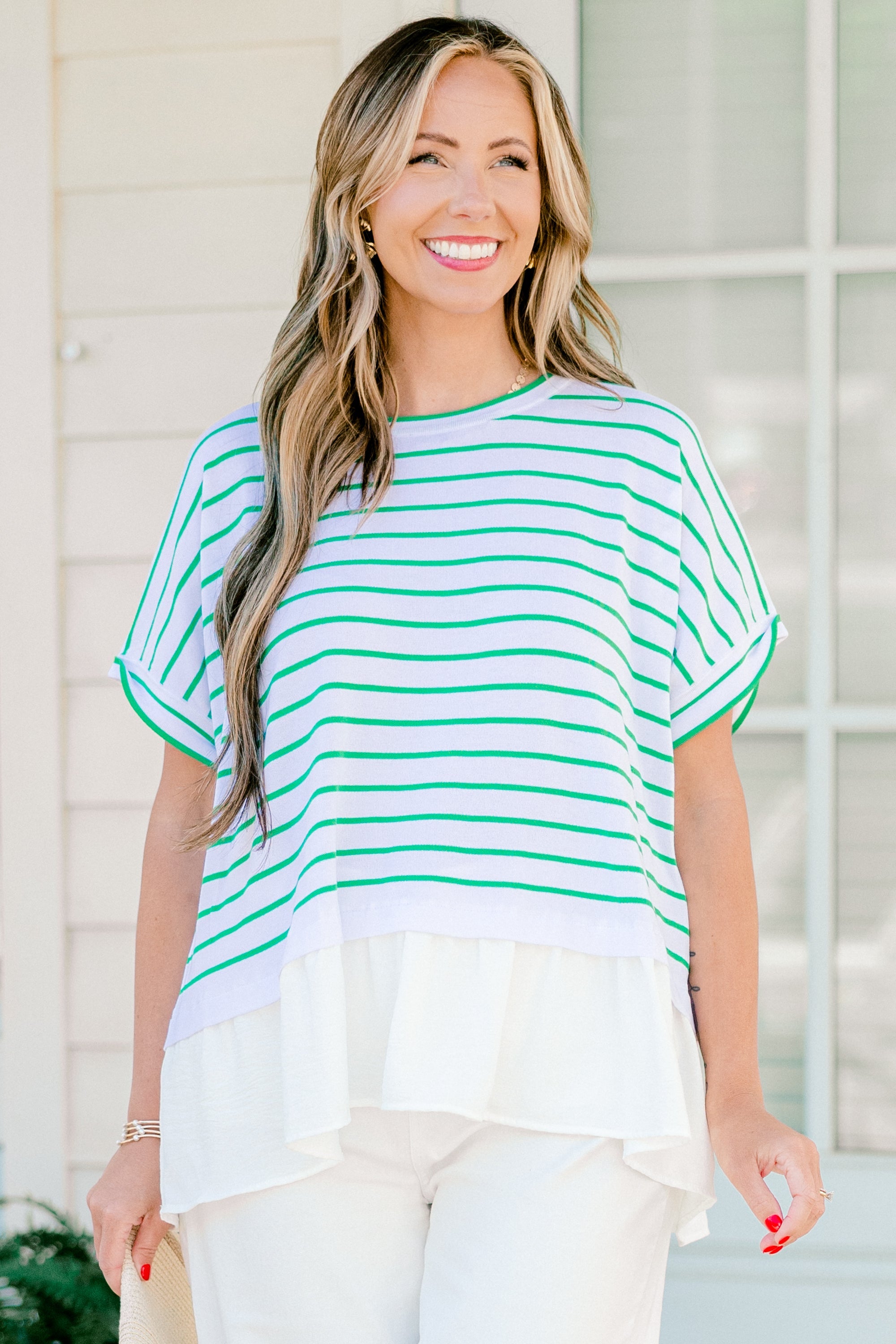 Don't Rock The Boat Top, Green