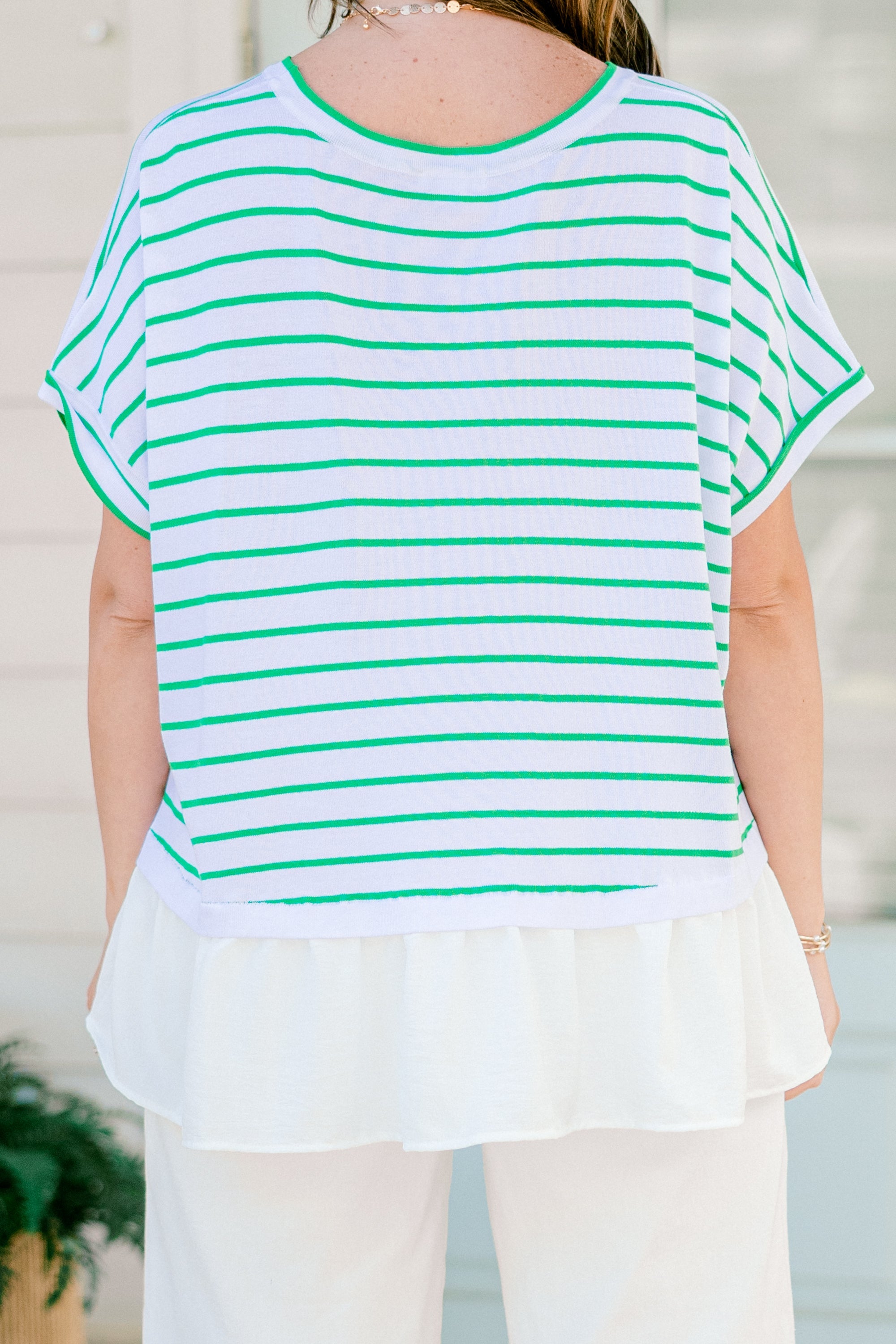 Don't Rock The Boat Top, Green