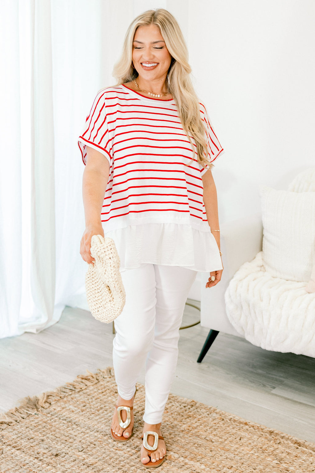 Don't Rock The Boat Top, Red